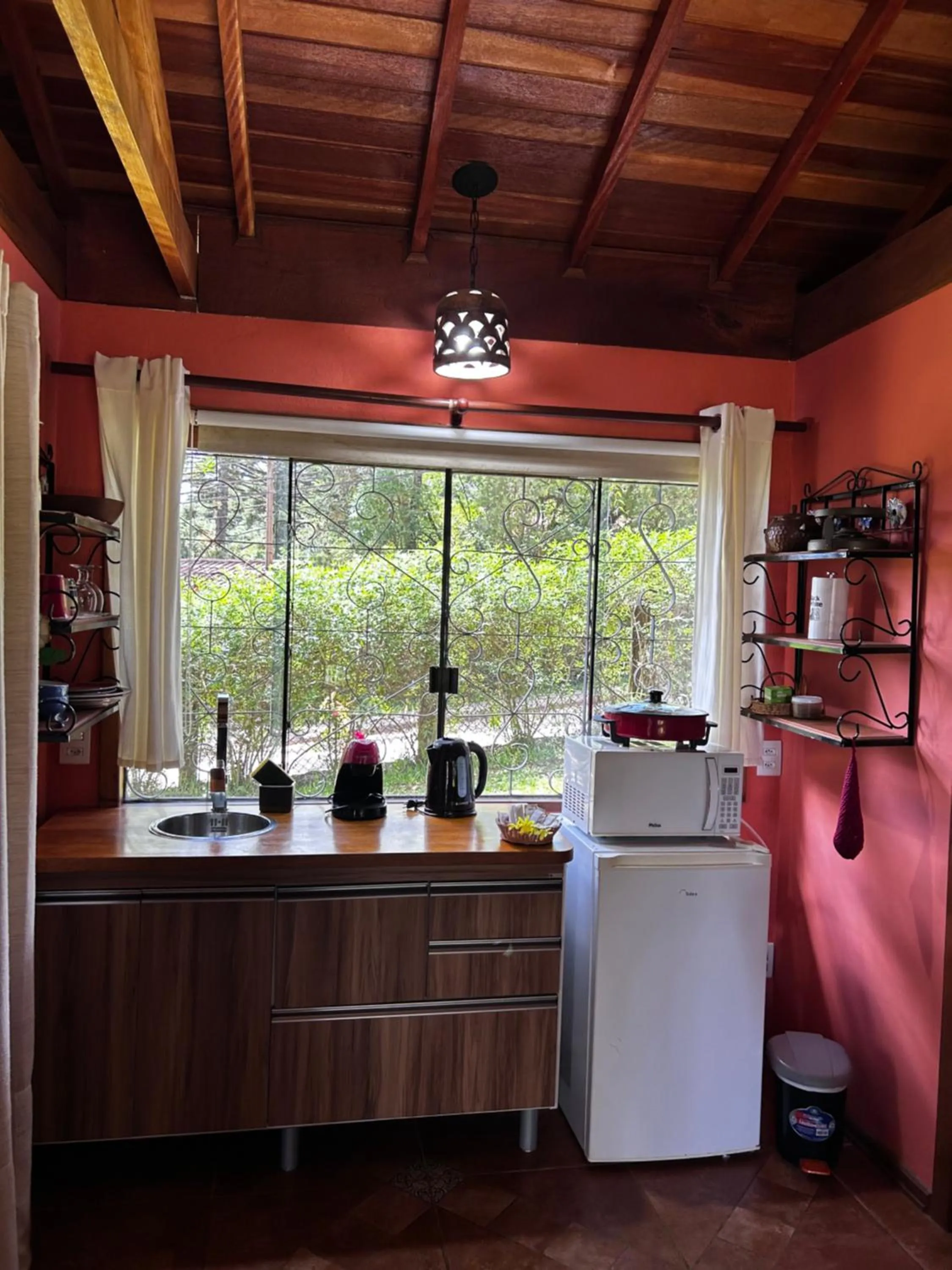 Kitchen or kitchenette in Chalés ANECUEM