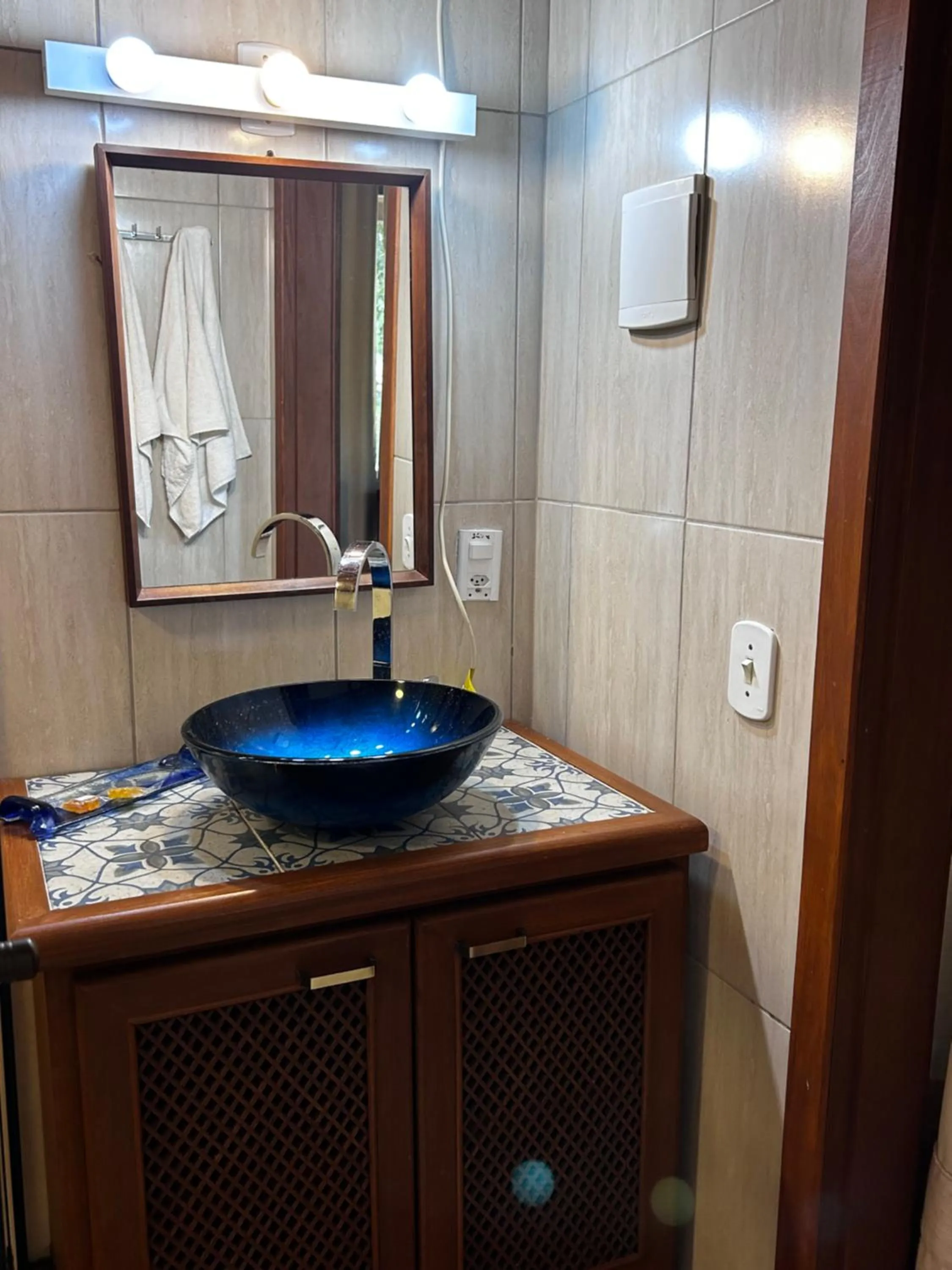 Bathroom in Chalés ANECUEM