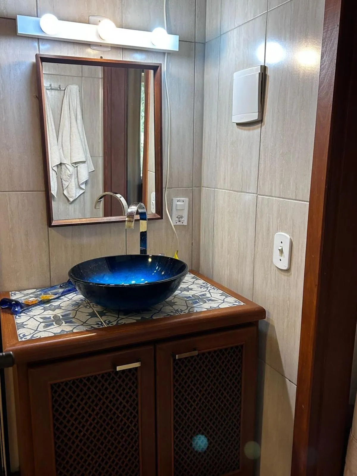 Bathroom in Chalés ANECUEM