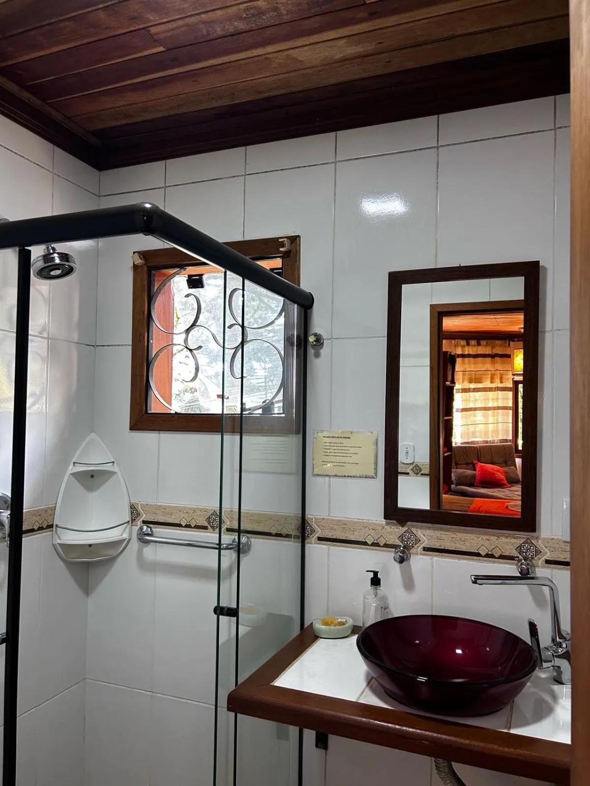Bathroom in Chalés ANECUEM