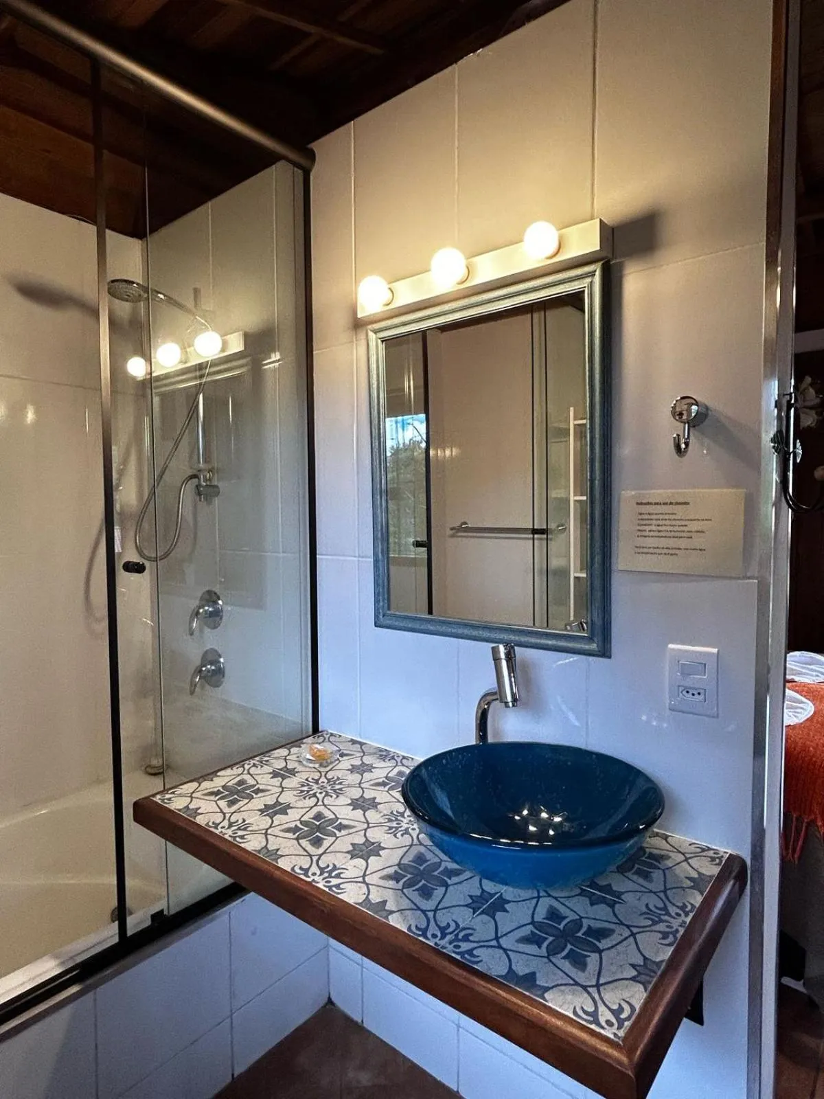 Bathroom in Chalés ANECUEM