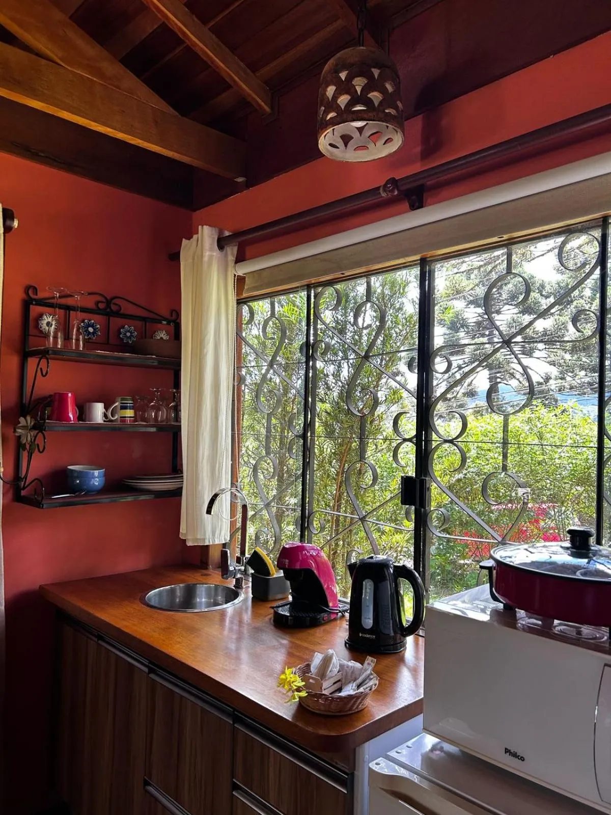 Kitchen or kitchenette in Chalés ANECUEM