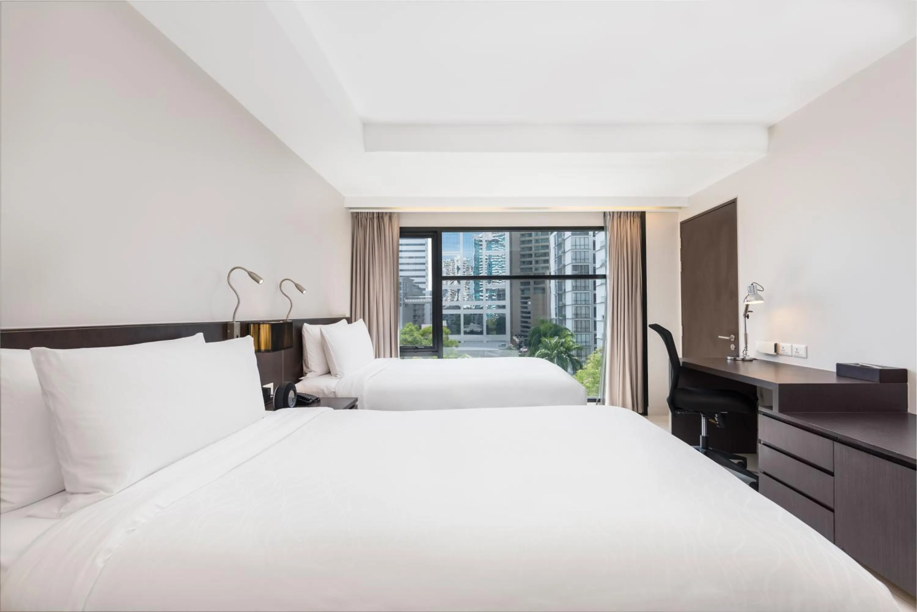 View (from property/room), Bed in Maitria Hotel Sukhumvit 18 Bangkok – A Chatrium Collection
