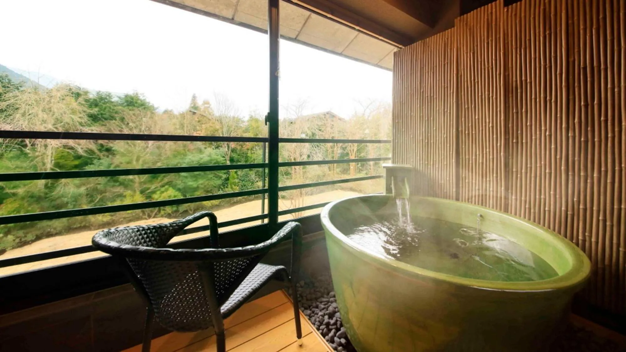 Inner courtyard view in Hakone Fuga - Adult Only