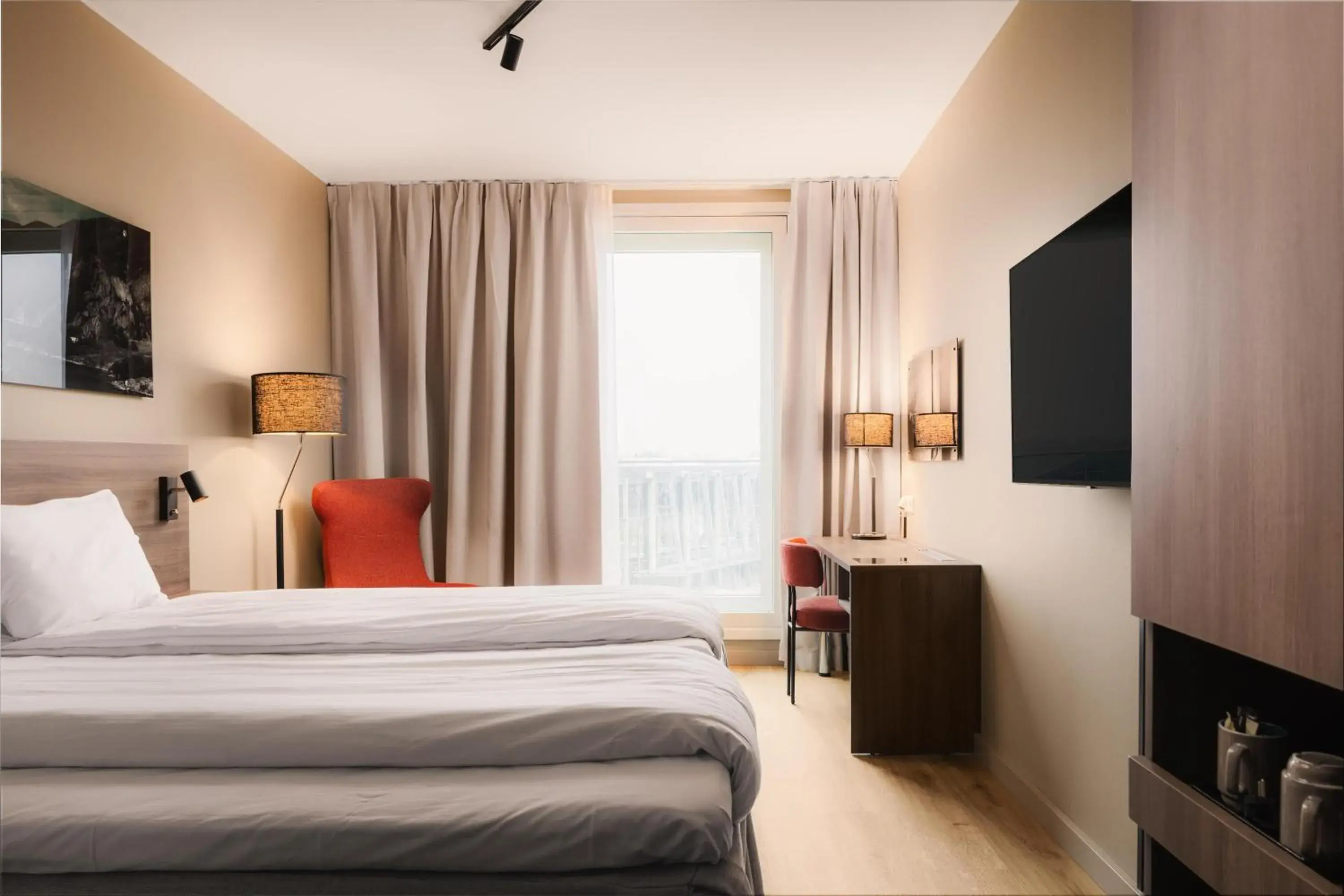 Bedroom, Bed in Scandic Stavanger Airport Bedroom, Bed in Scandic Stavanger Airport