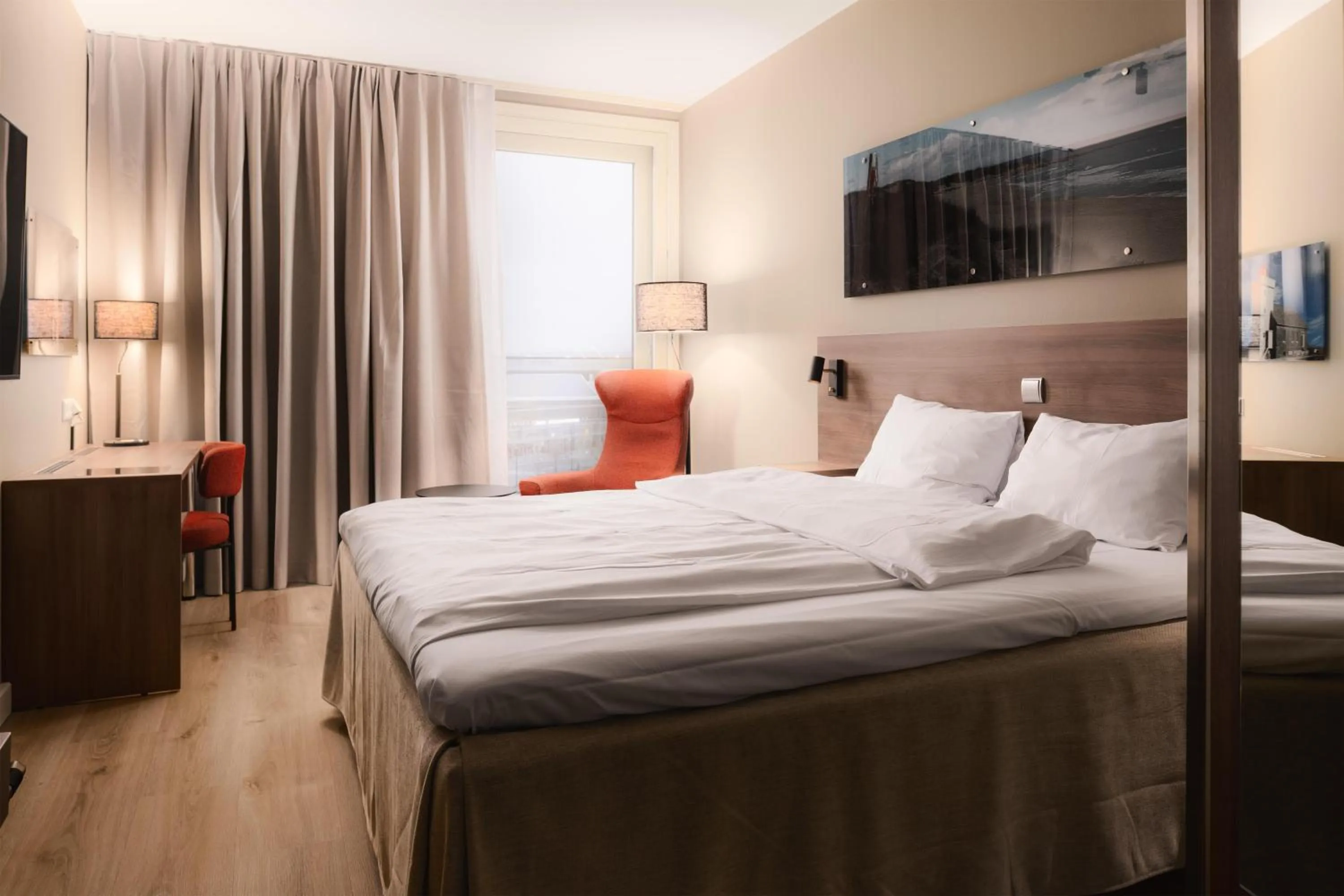 Bedroom, Bed in Scandic Stavanger Airport