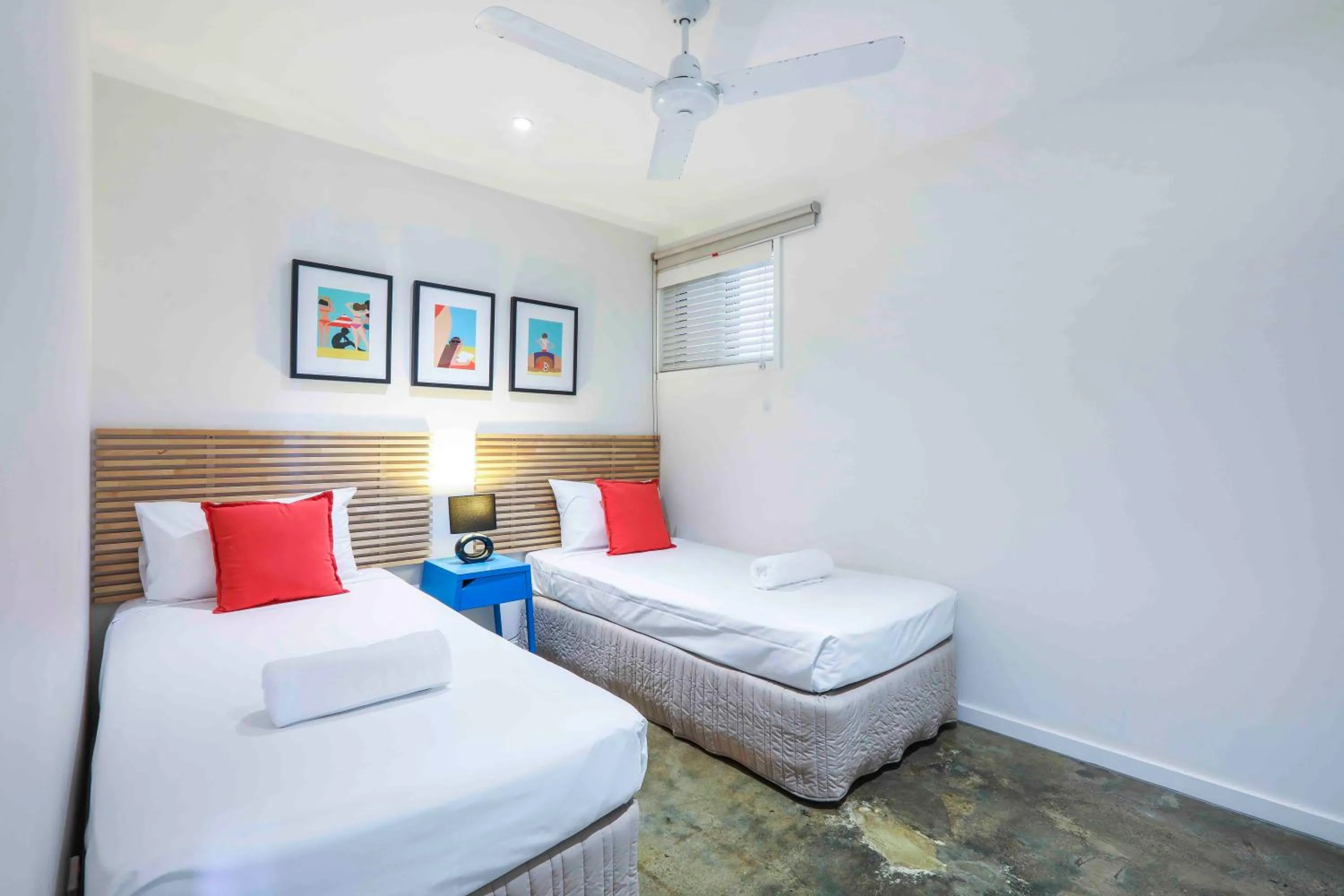 Bedroom, Bed in Sandbox Apartments