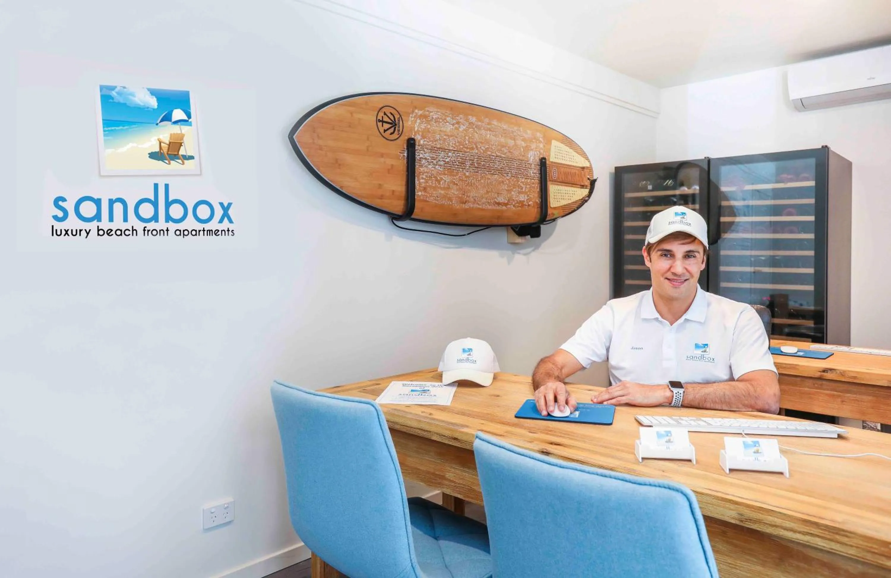 Lobby or reception in Sandbox Apartments