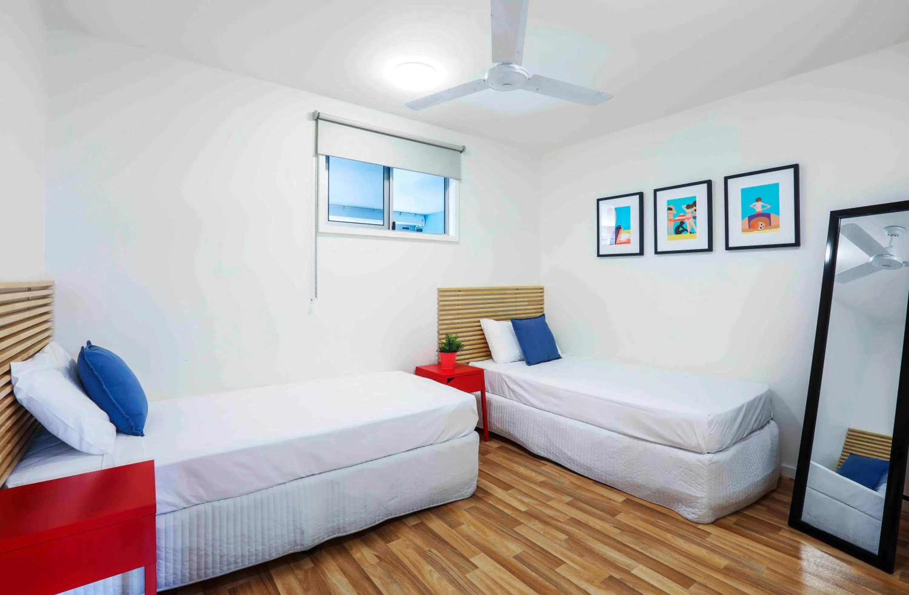Bedroom, Bed in Sandbox Apartments