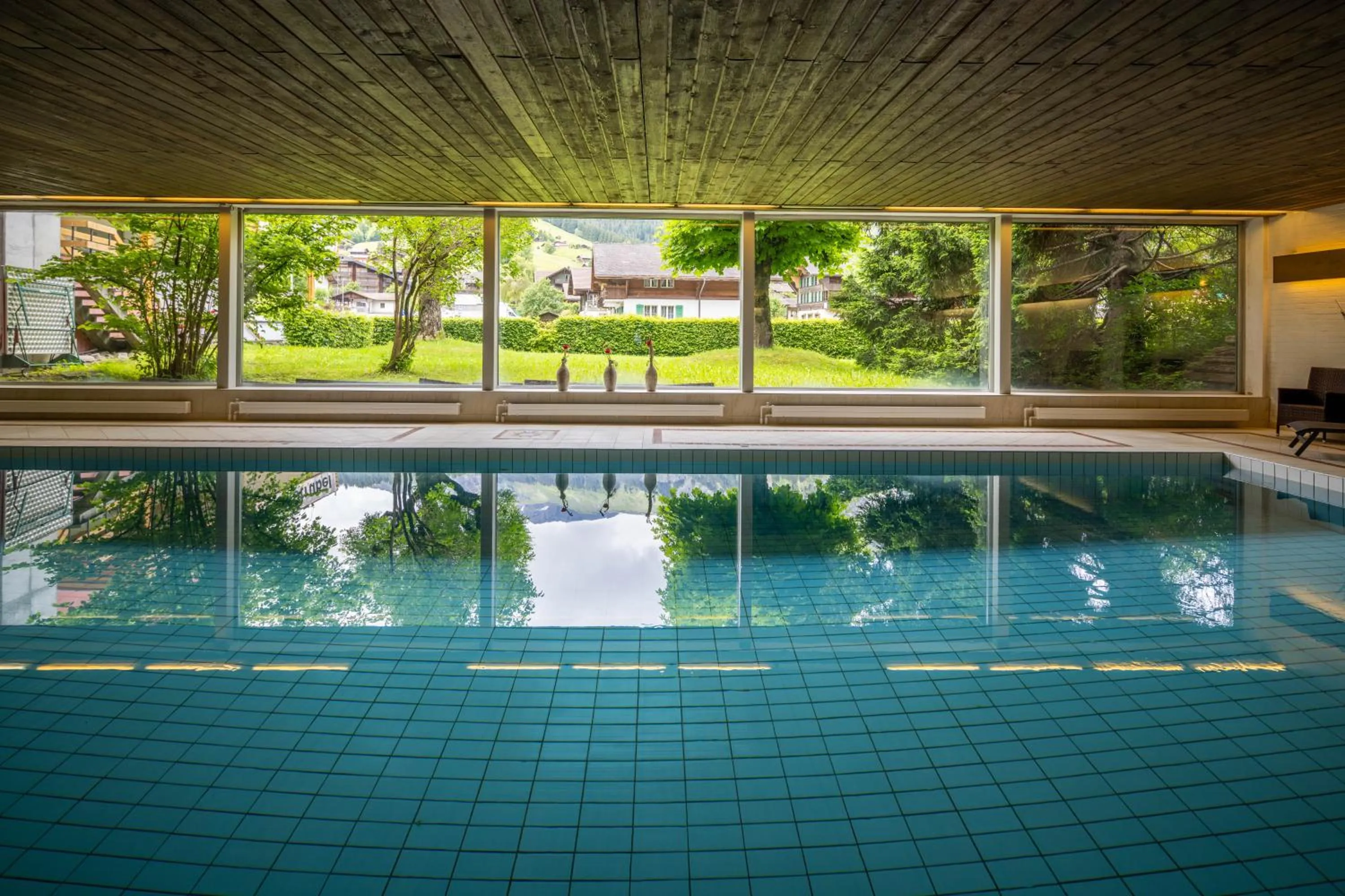 Swimming pool in Sporthotel Wildstrubel