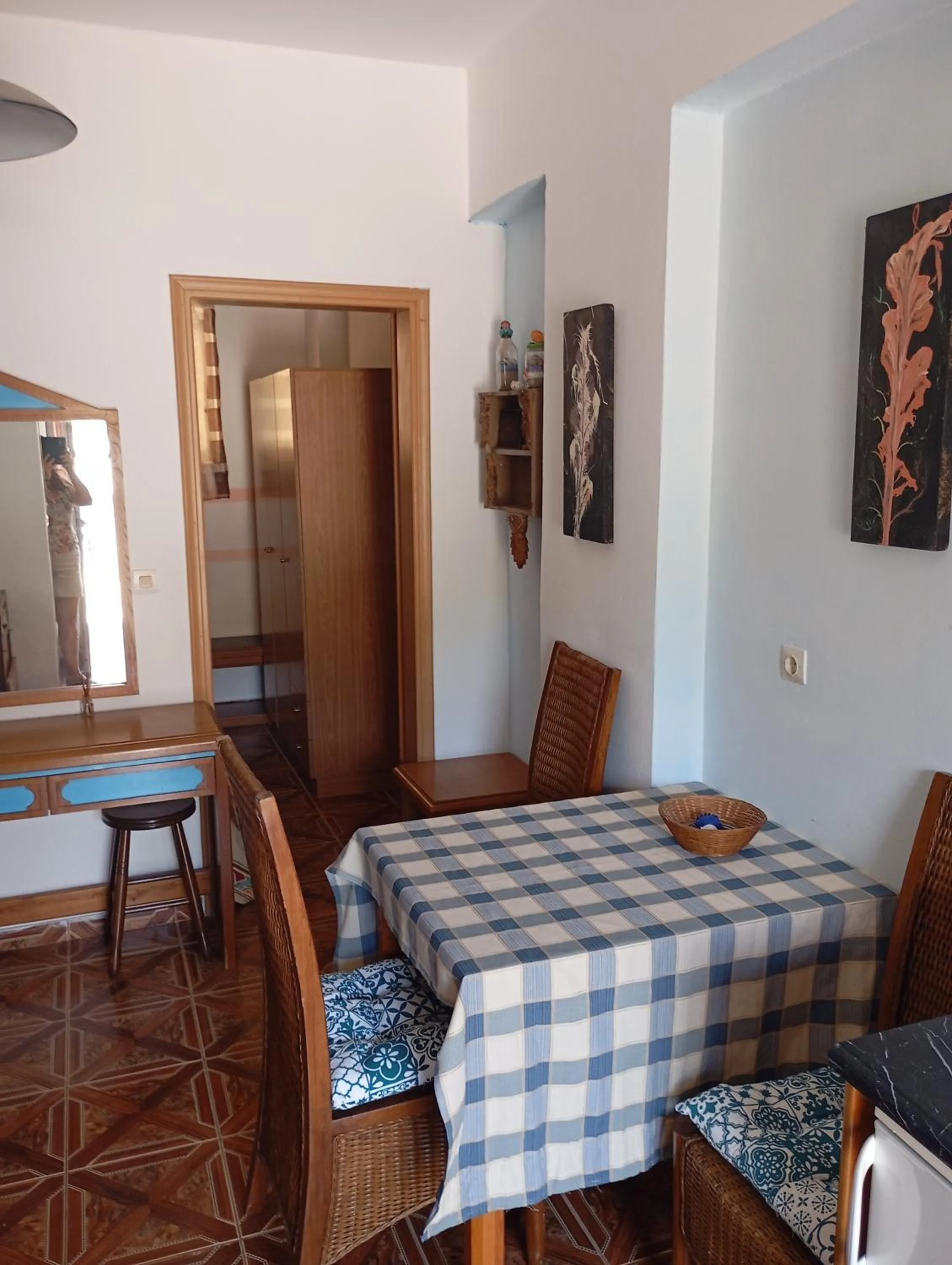 Bed in Denise Apartments Kefalos