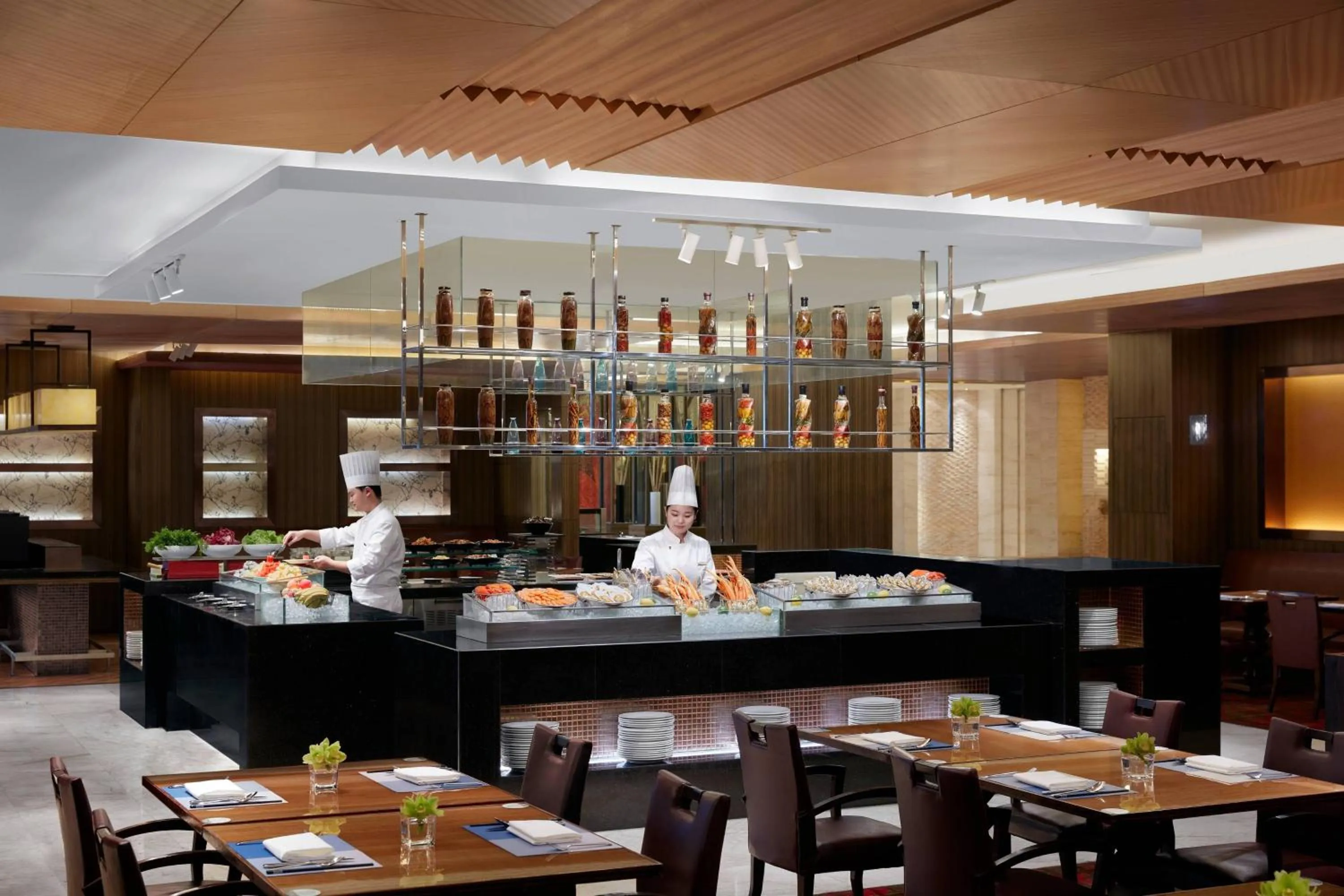 Kitchen or kitchenette in Suzhou Marriott Hotel