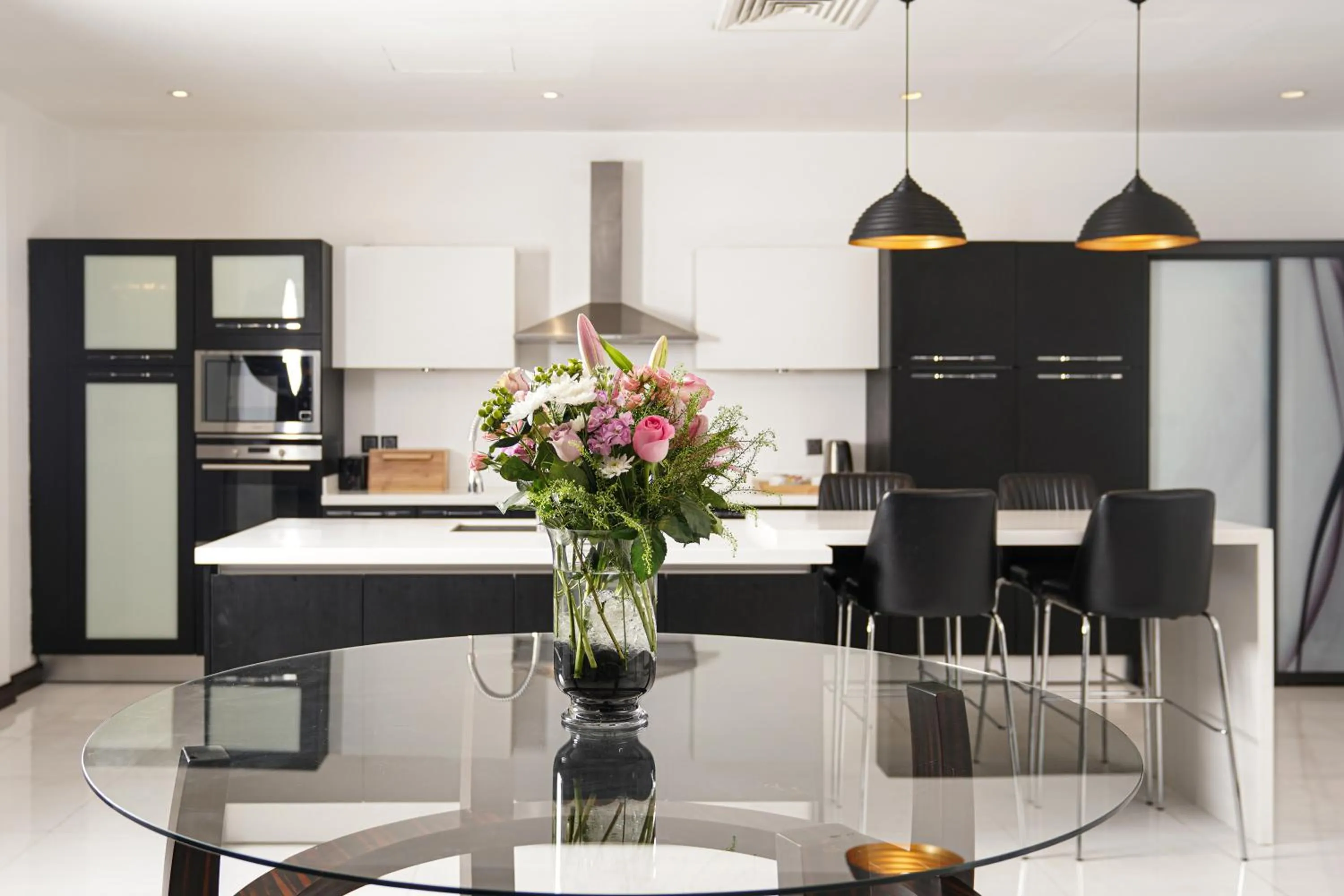 Kitchen or kitchenette in Nordic Resort