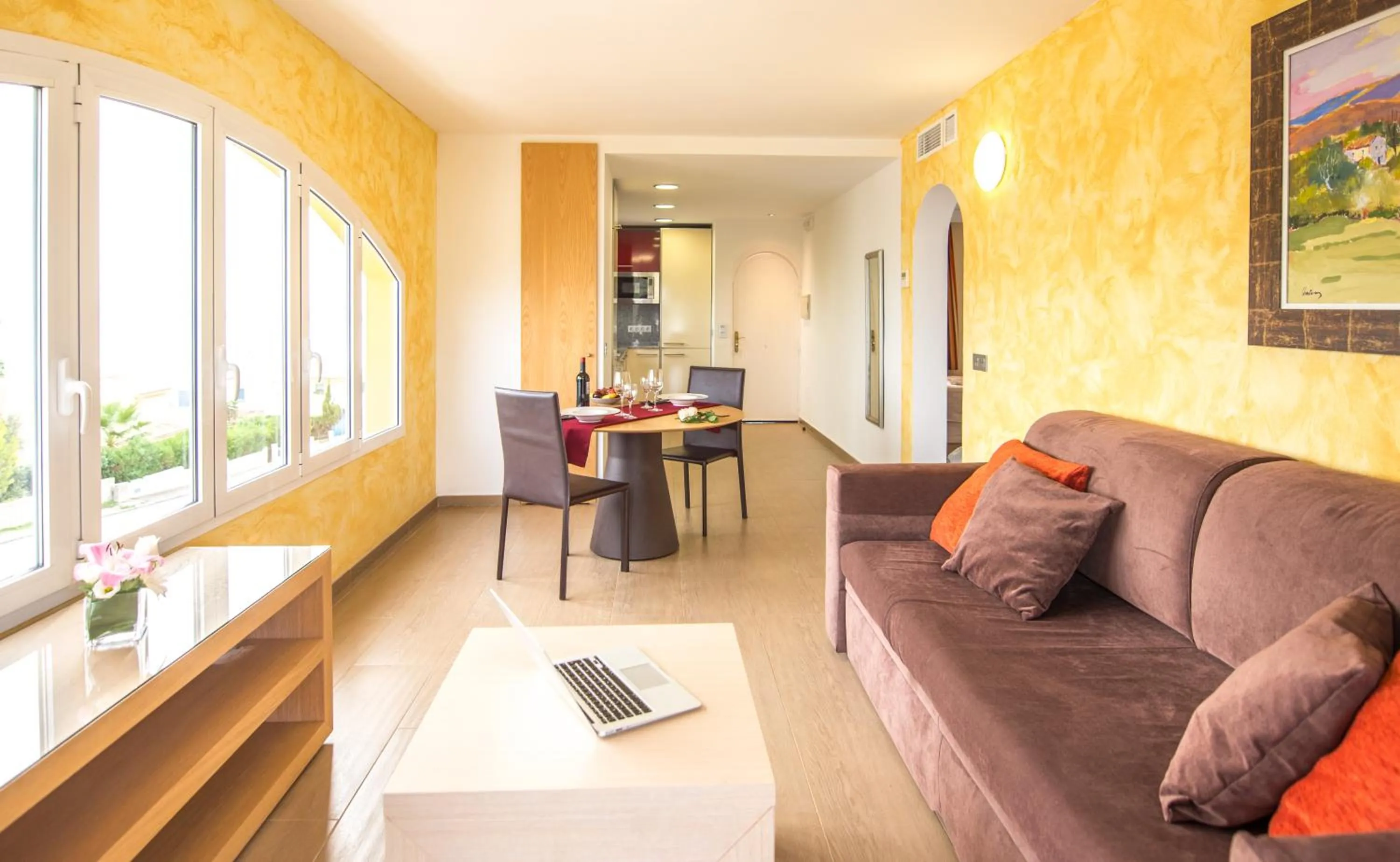 Seating area in Aparthotel Ona Aucanada