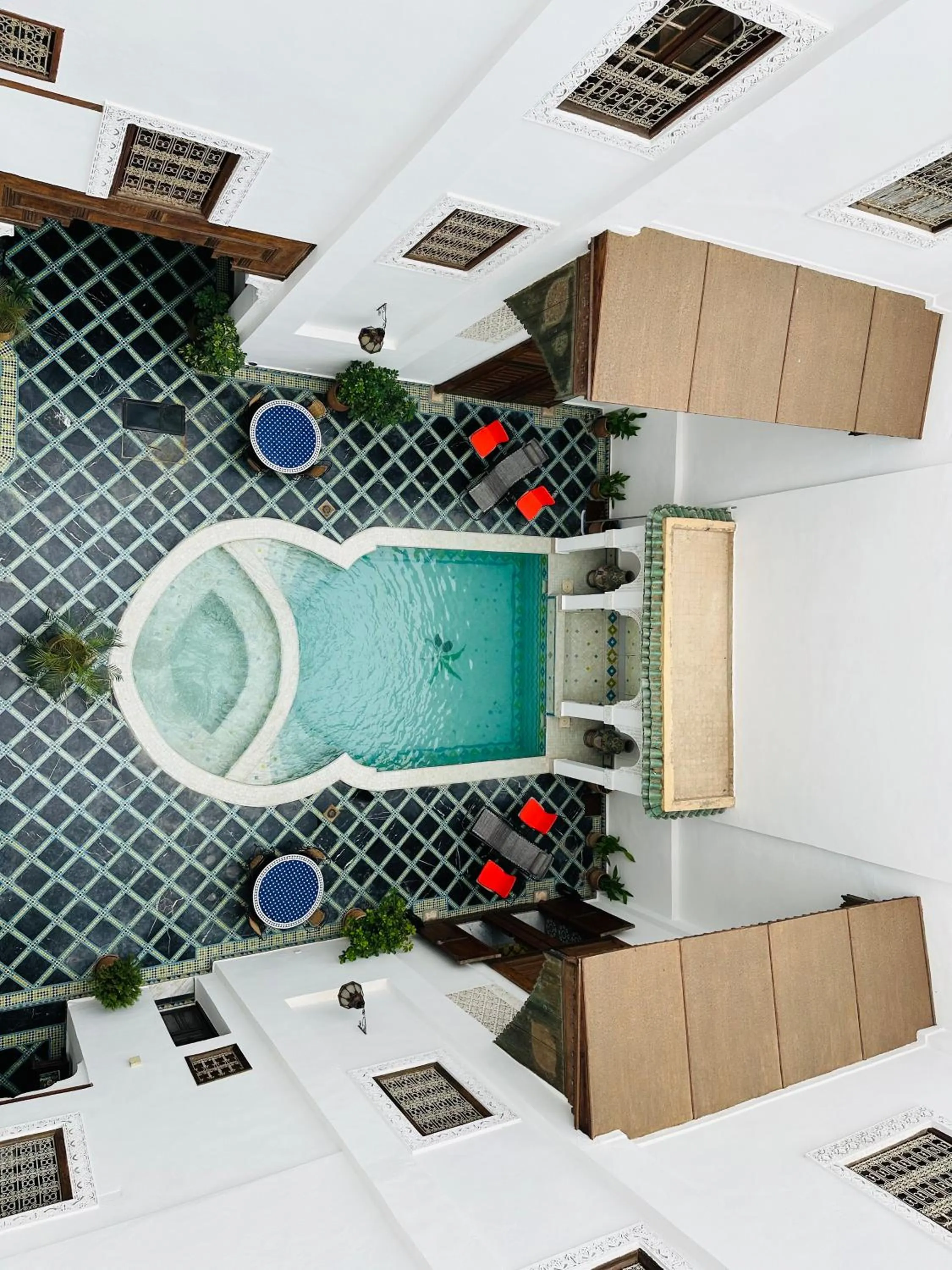 Pool view in Riad Zitouna