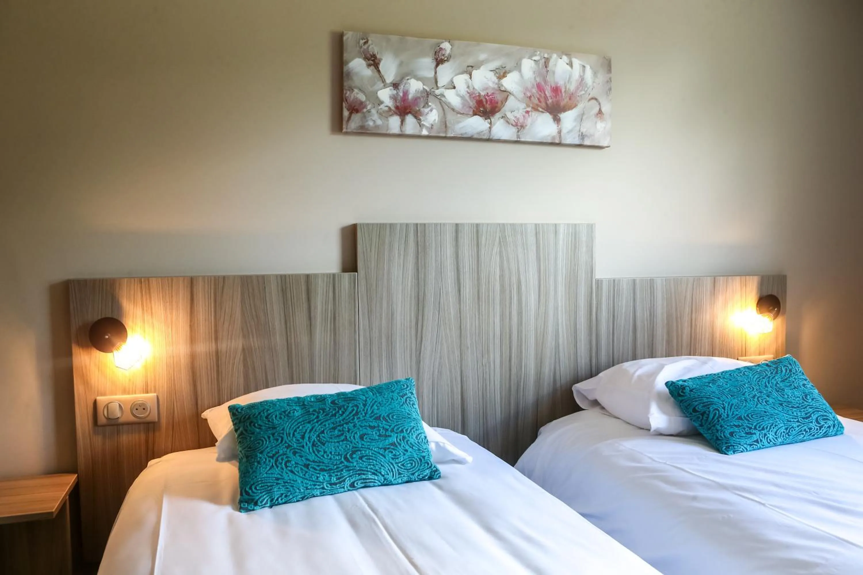 Bed in Hotel Ecluse 34