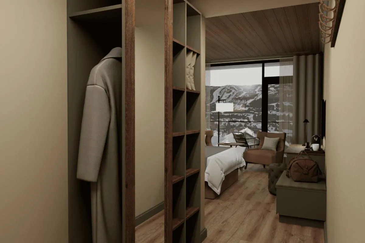 Bed in Dr. Holms Hotel