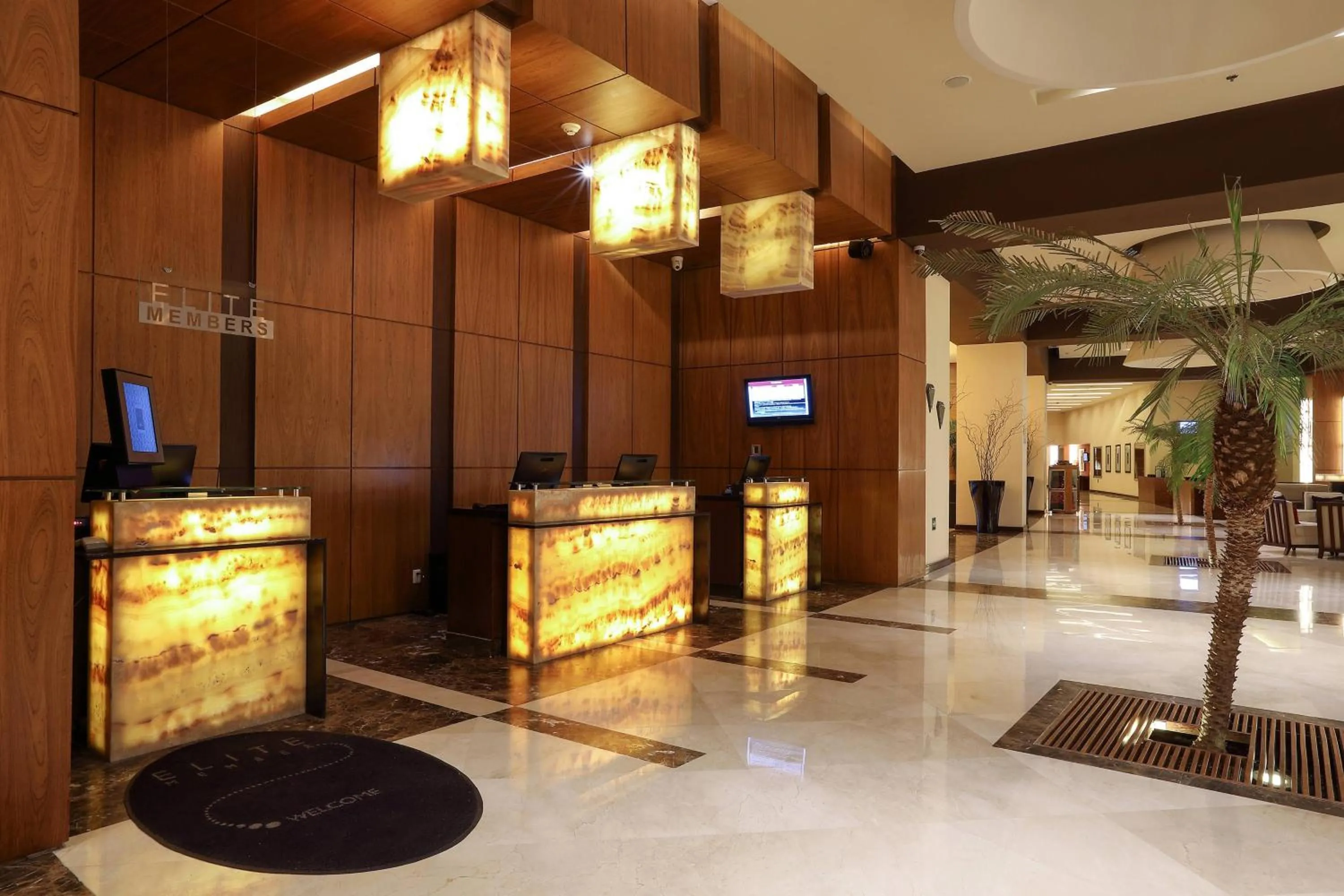 Lobby or reception in Aguascalientes Marriott Hotel
