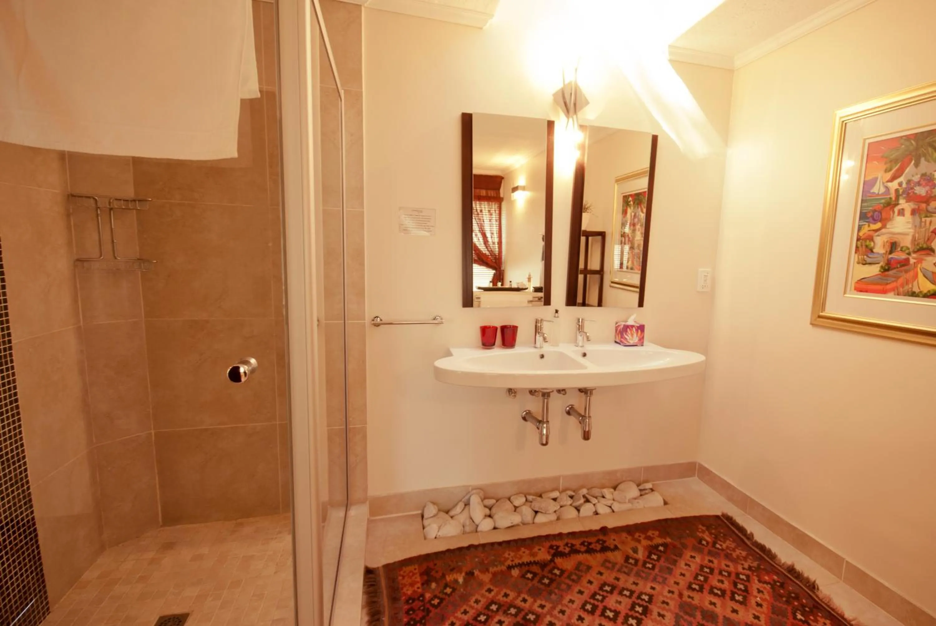 Shower in Lourie Lodge