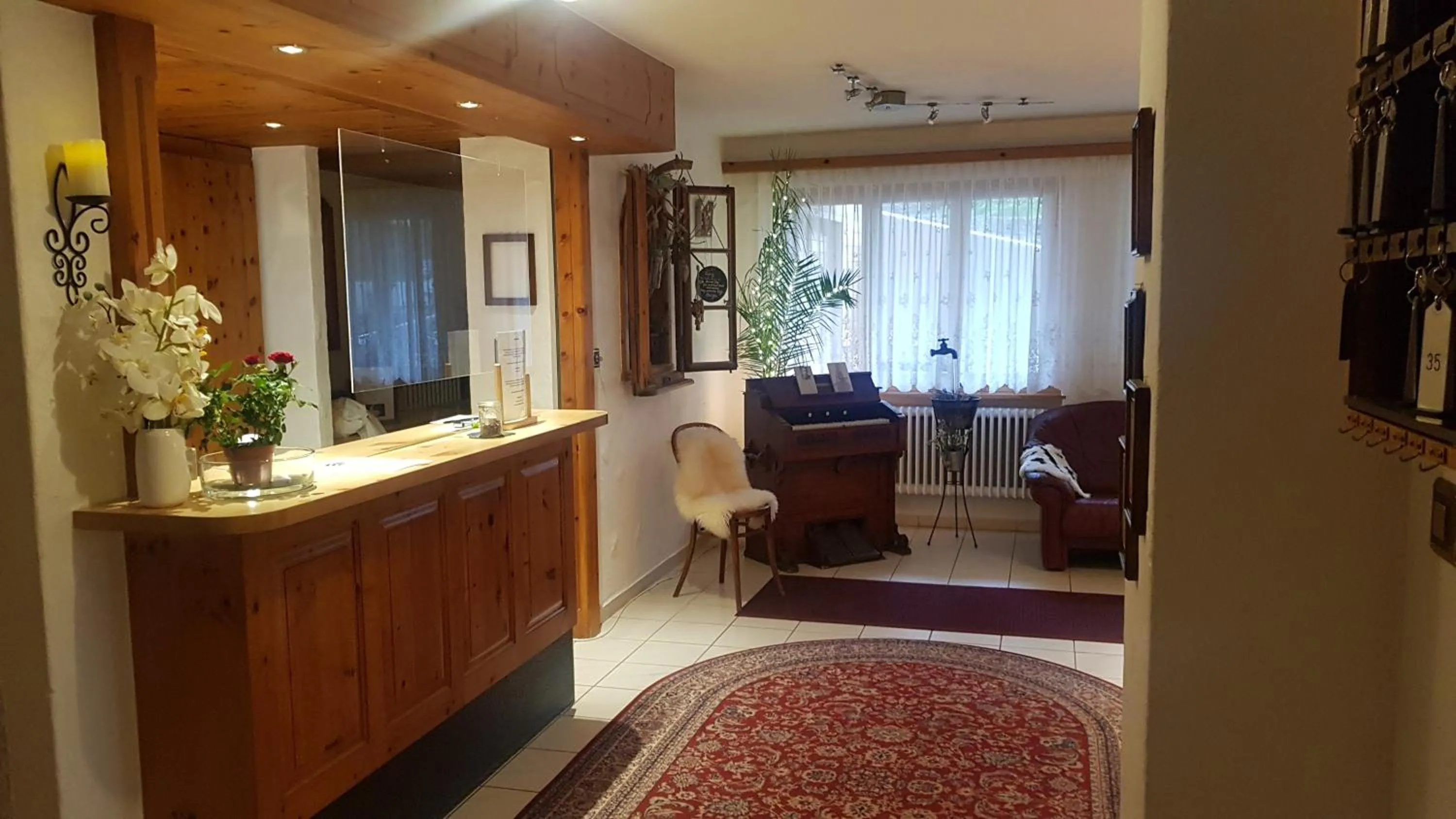 Seating area in Hotel Alpina