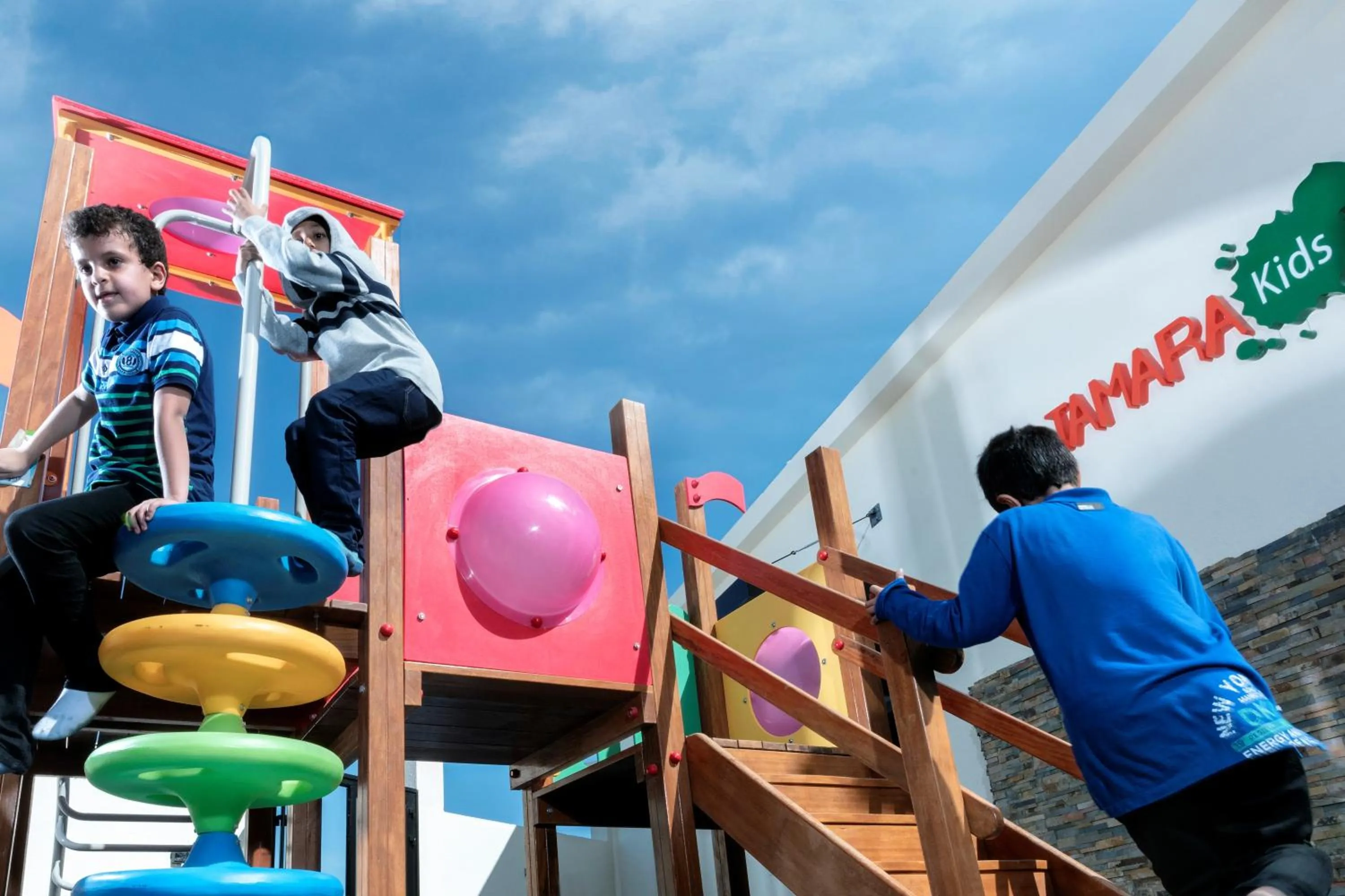 Children play ground in Tamara Beach Resort, Al Khobar Half Moon Bay-"Families Only"