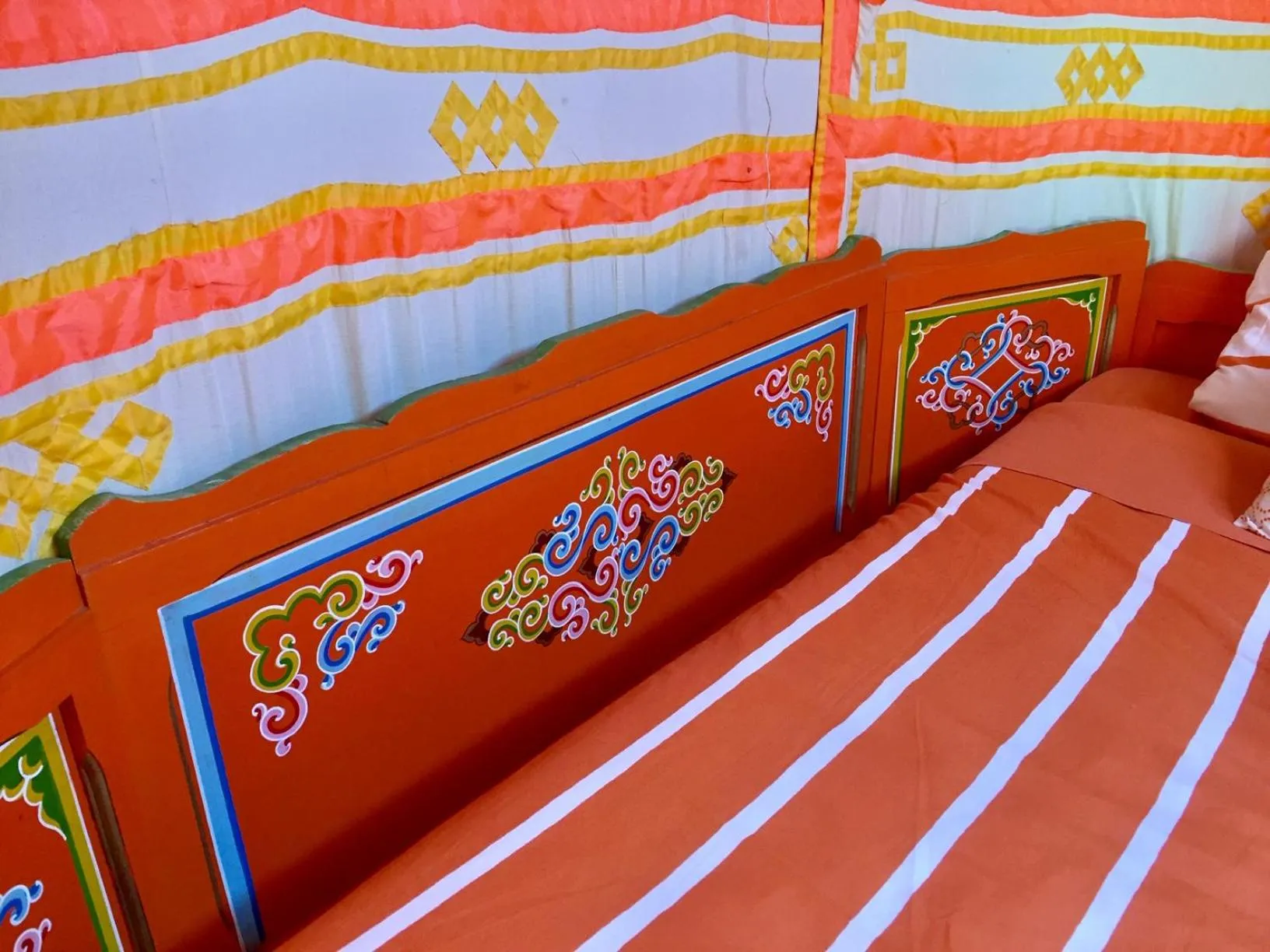 Bed in Yourte mongole