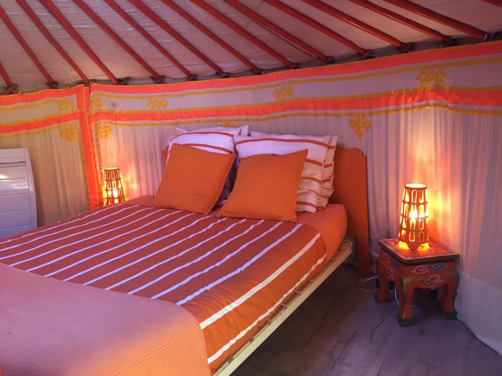Bed in Yourte mongole
