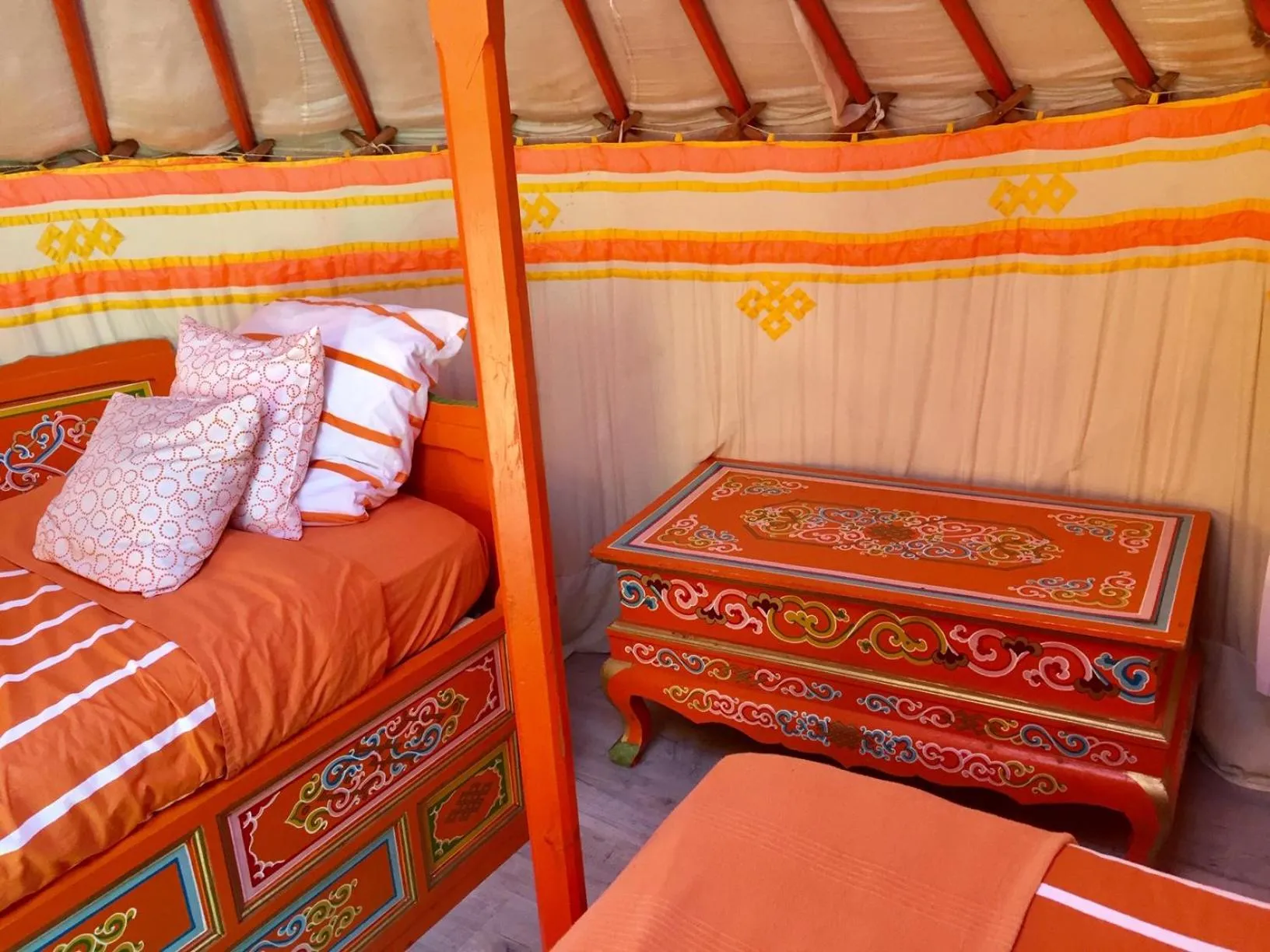 Bed in Yourte mongole