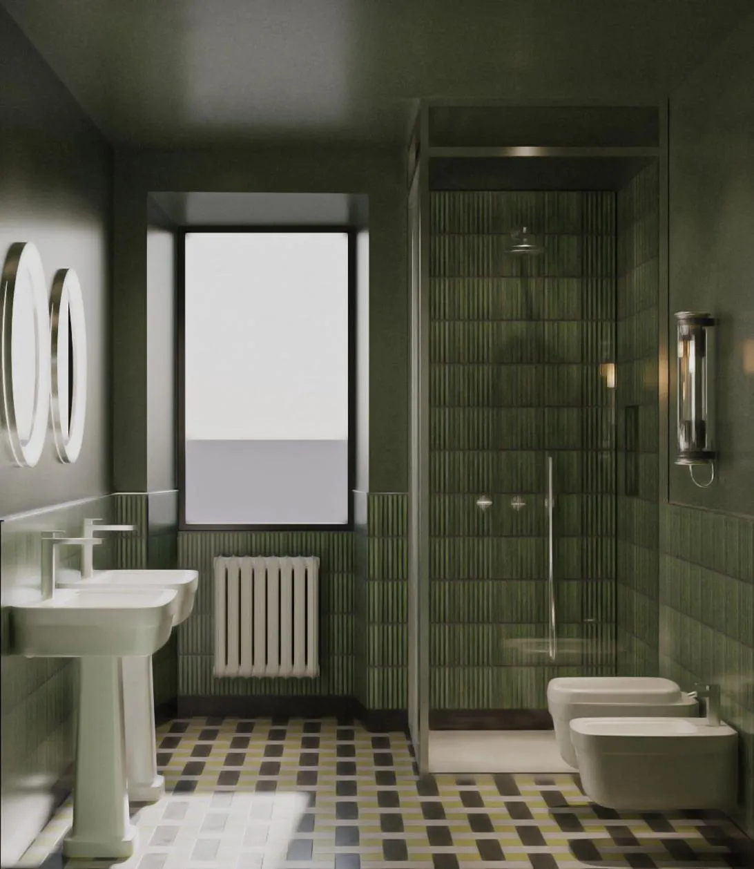 Bathroom in Hotel du Lac Varenna