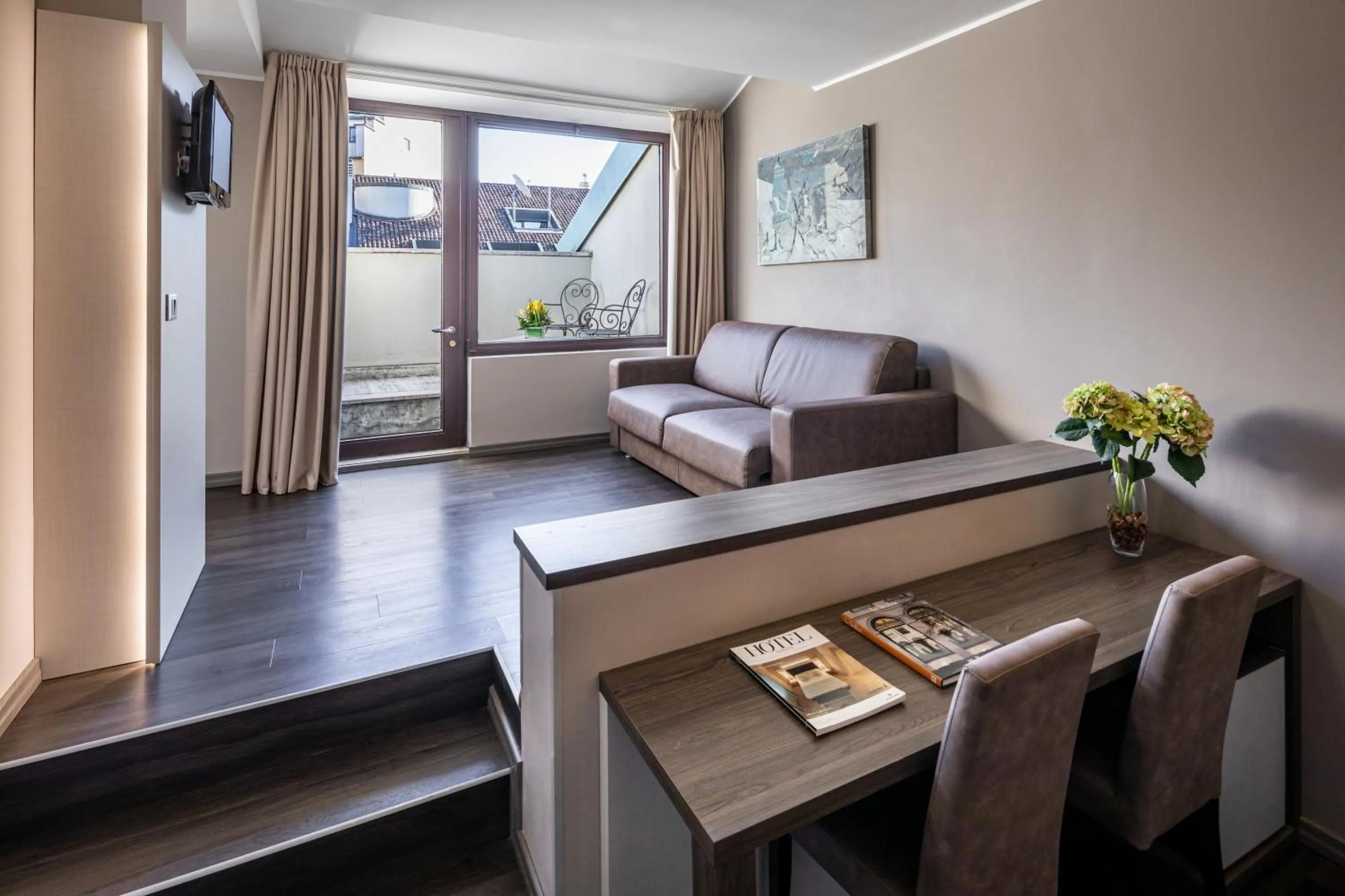 Balcony/Terrace, Seating Area in Hotel Palazzo Delle Stelline