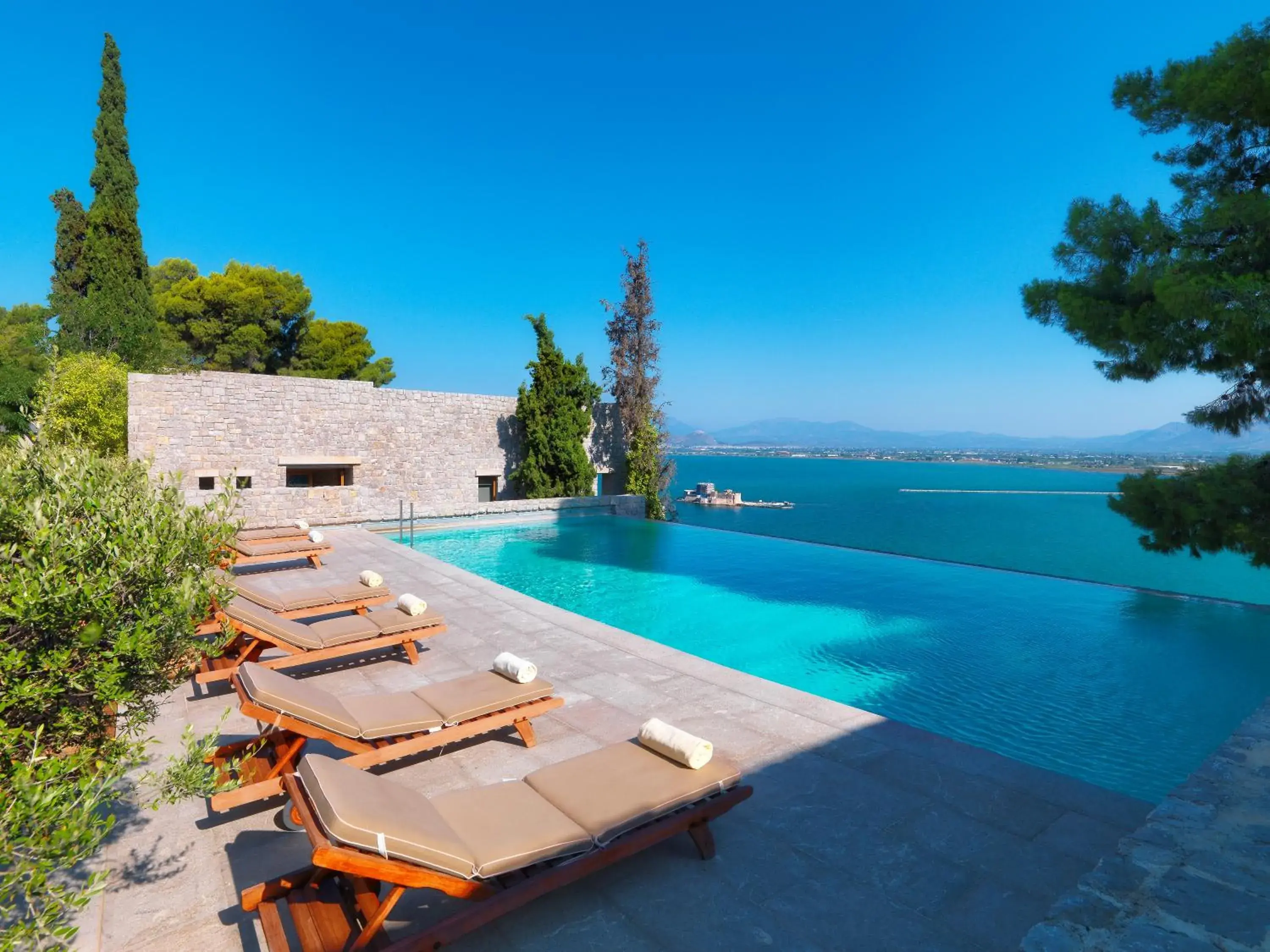Pool view in Nafplia Palace Hotel & Villas Pool view in Nafplia Palace Hotel & Villas