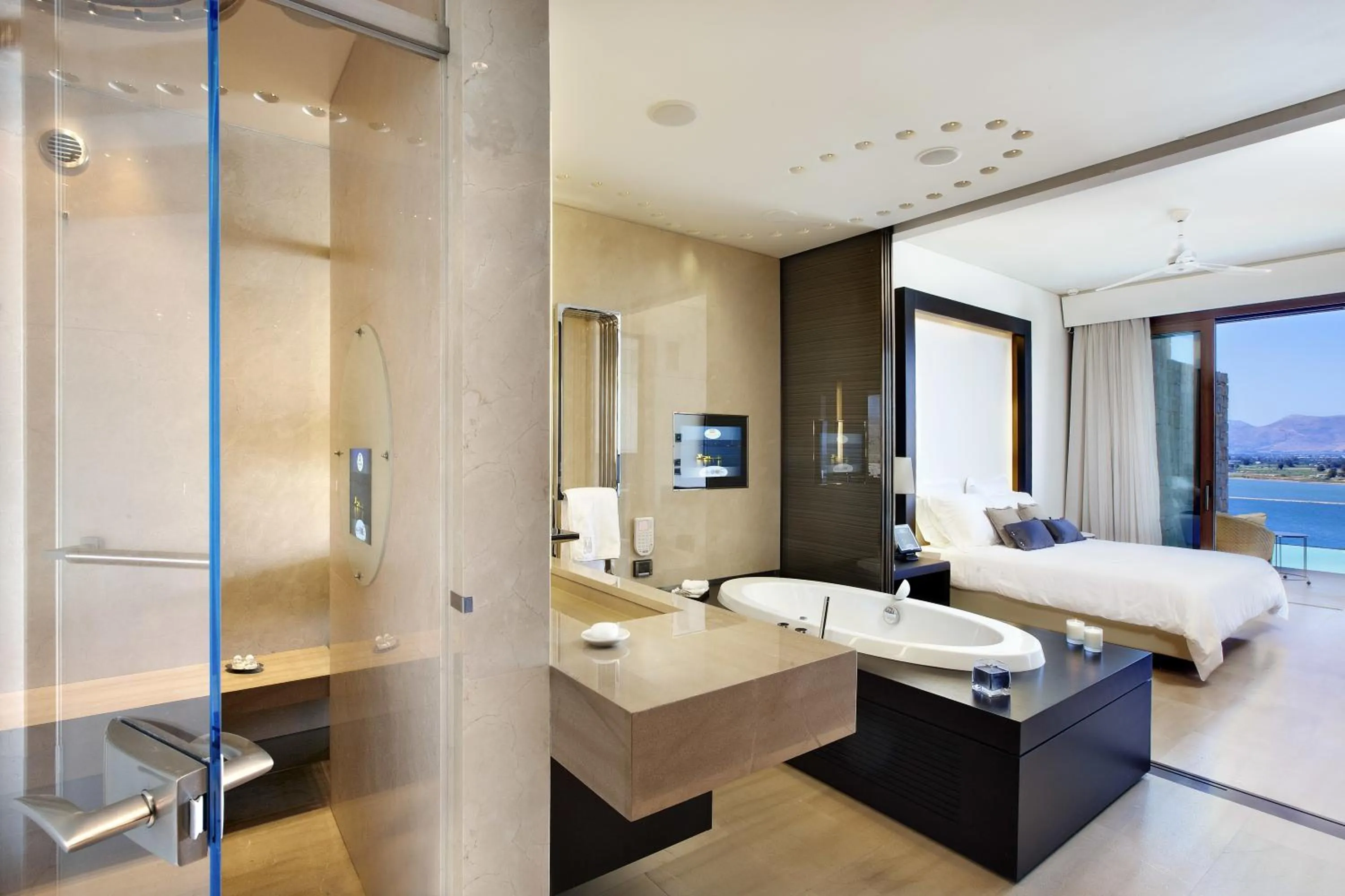 Photo of the whole room, Bed in Nafplia Palace Hotel & Villas