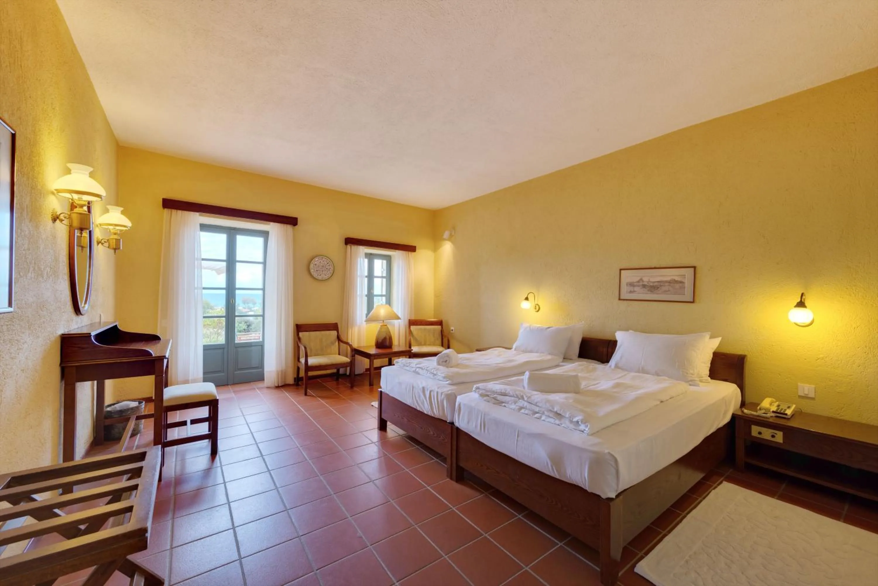 View (from property/room), Bed in Kalimera Kriti Hotel & Village Resort