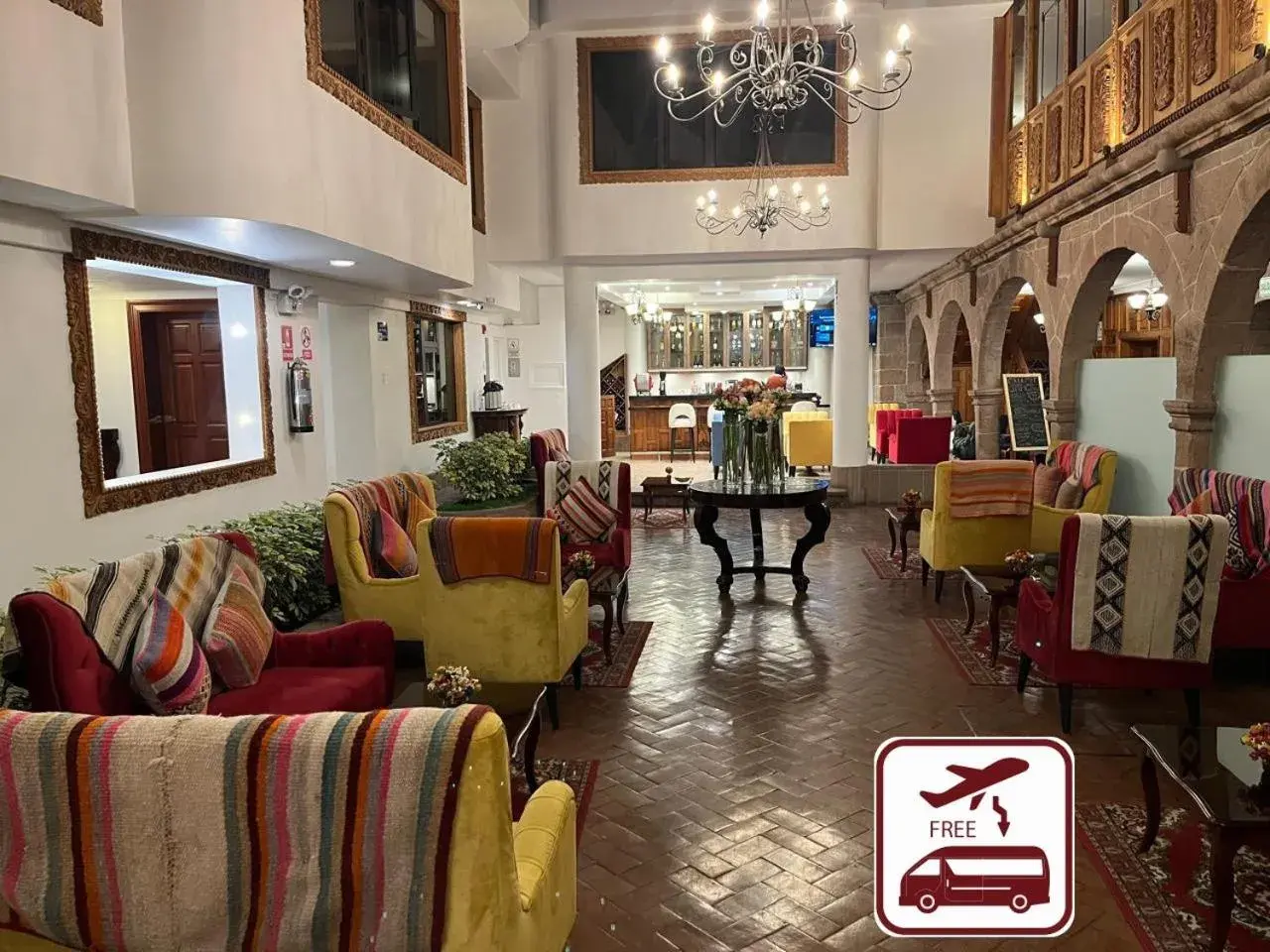 Lobby or reception in Terra Andina Colonial Mansion Lobby or reception in Terra Andina Colonial Mansion