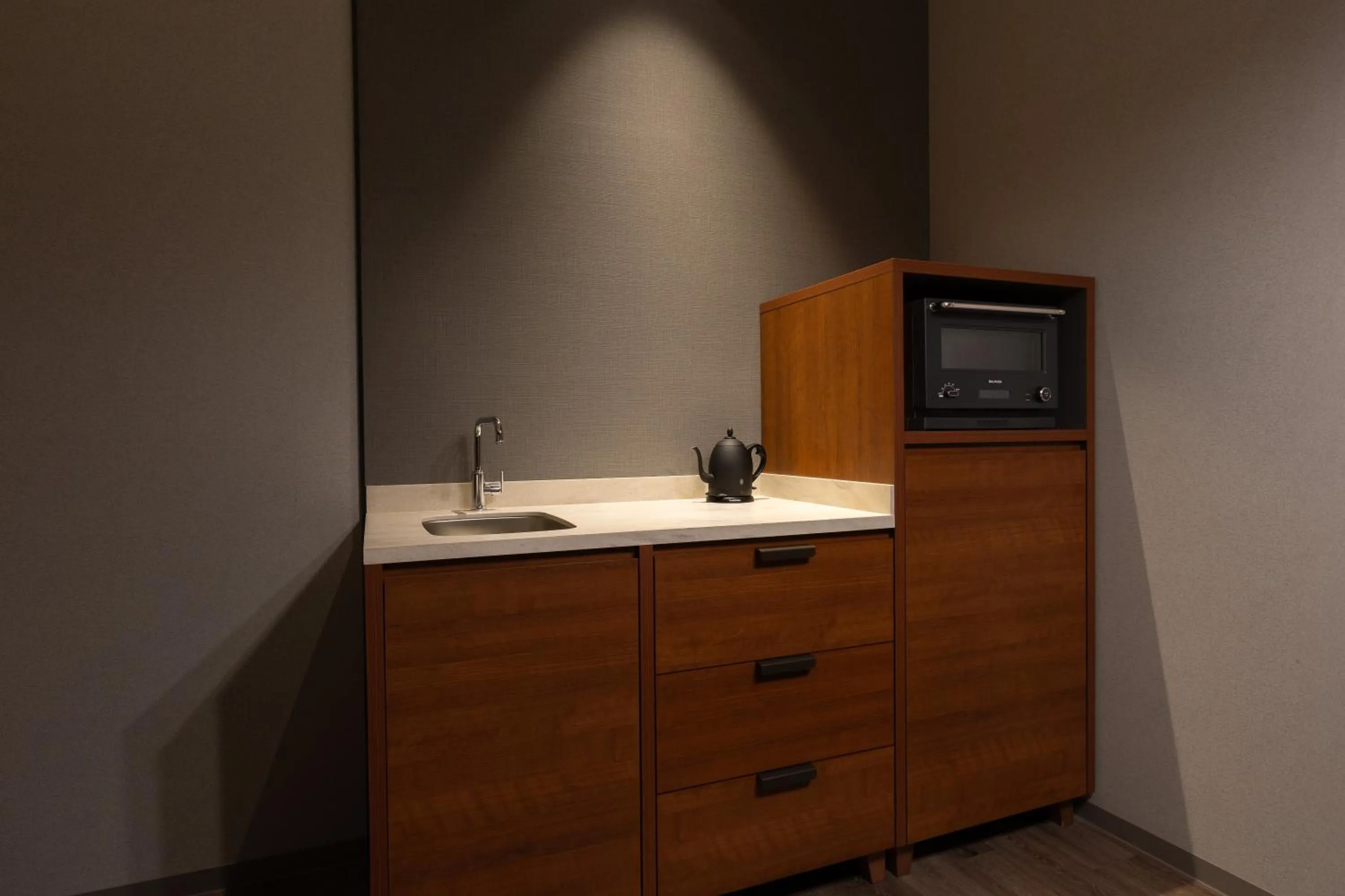 Kitchen or kitchenette in Namba Oriental Hotel