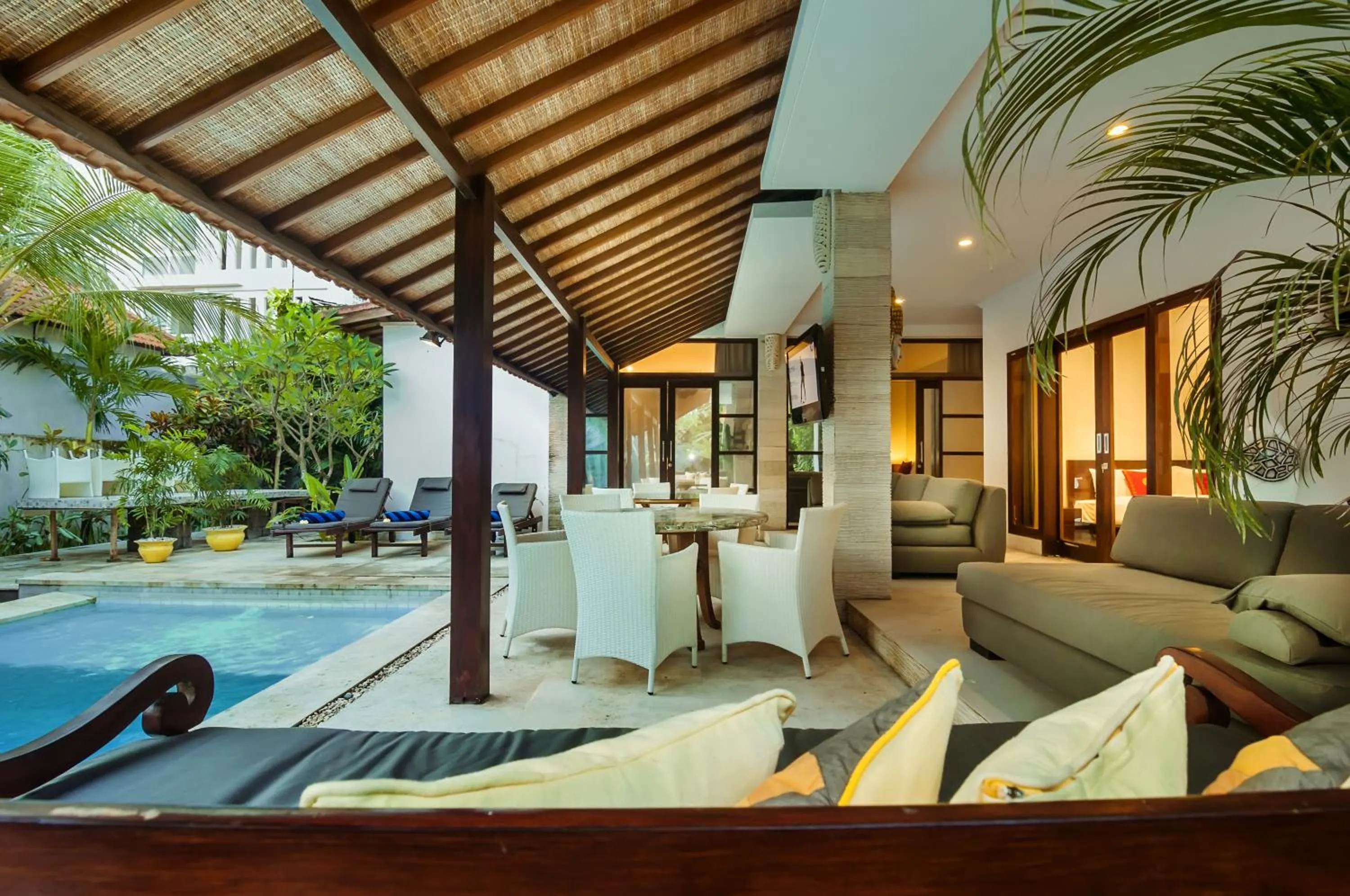 Living room in Mawar Estate by Villas Direct Bali