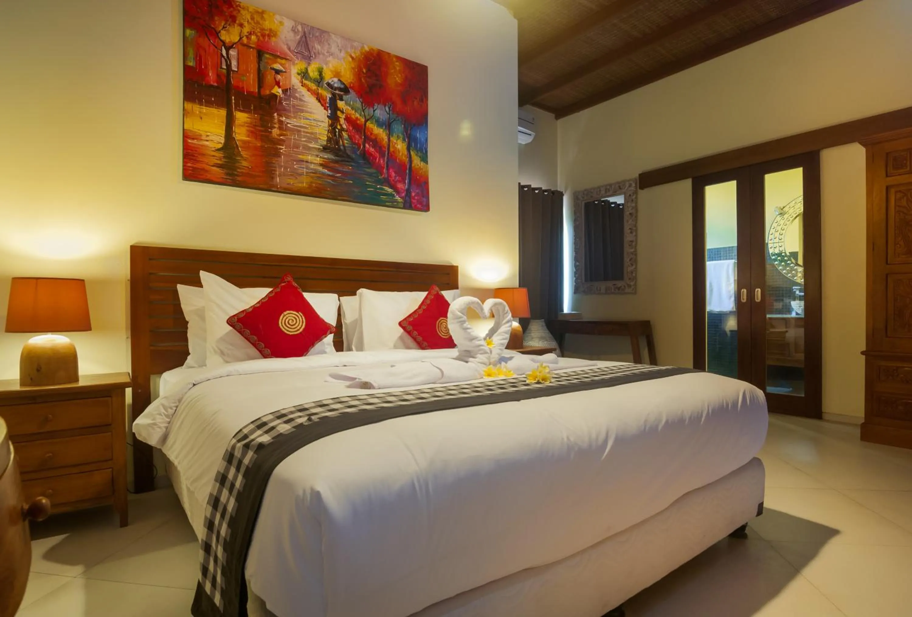 Bedroom, Bed in Mawar Estate by Villas Direct Bali
