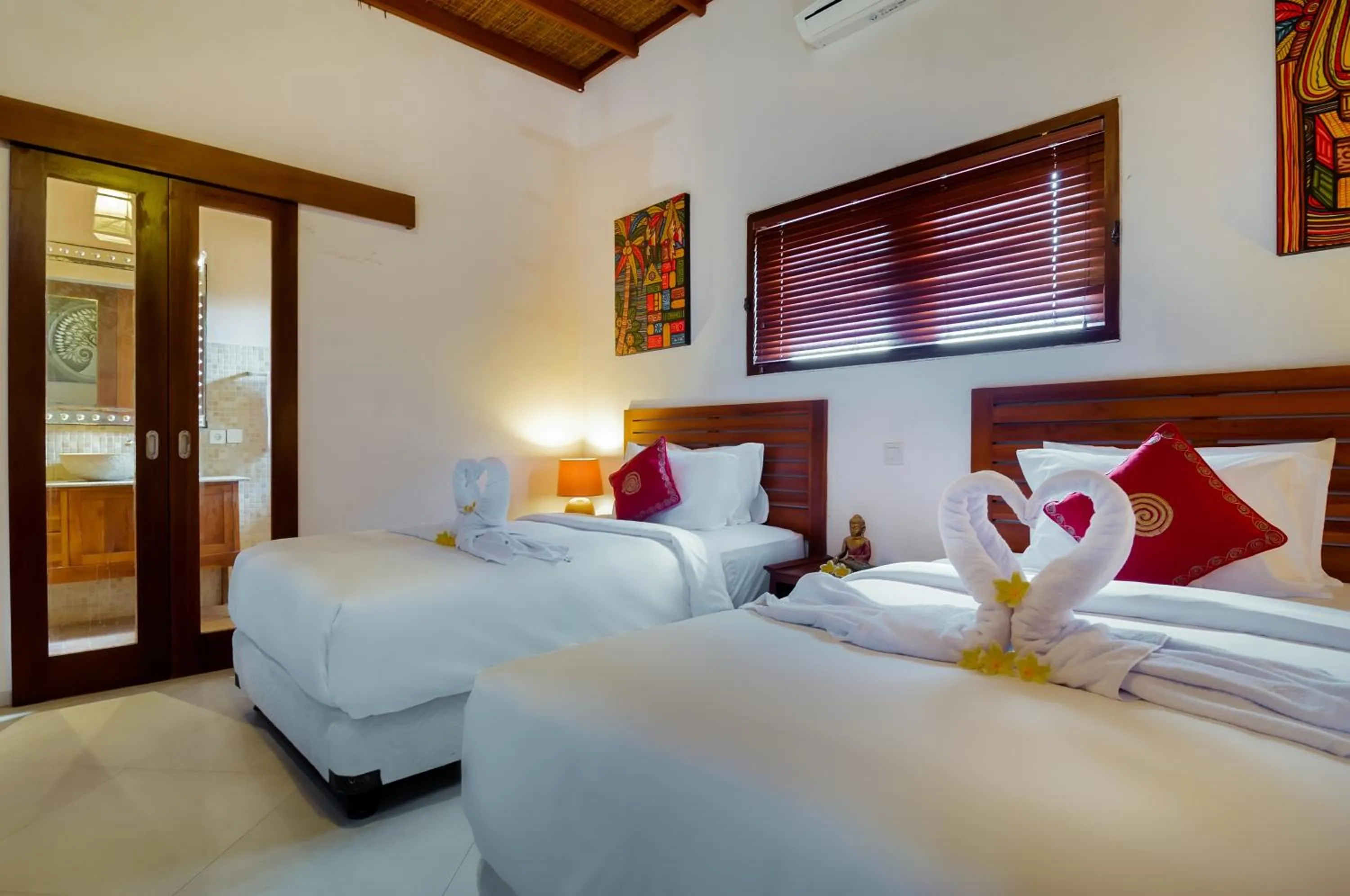 Bedroom, Bed in Mawar Estate by Villas Direct Bali