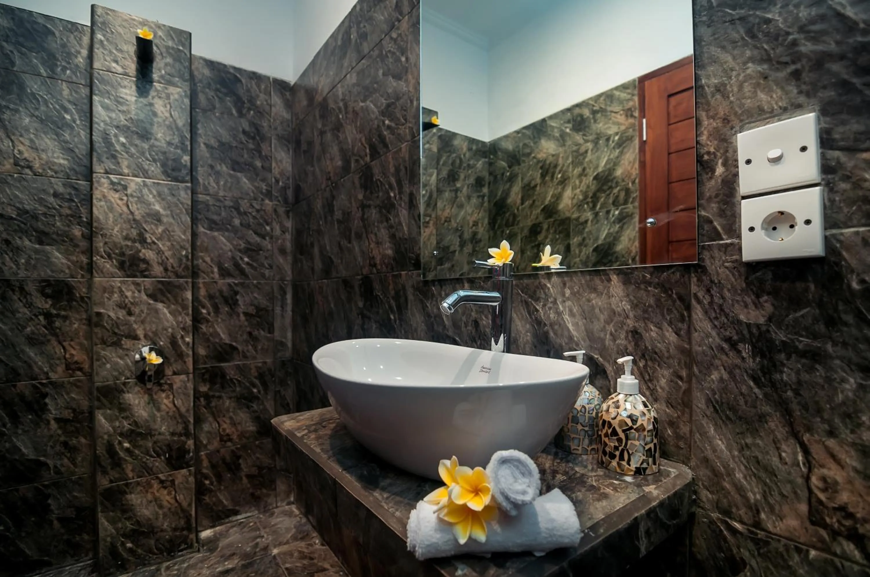 Bathroom in Mawar Estate by Villas Direct Bali