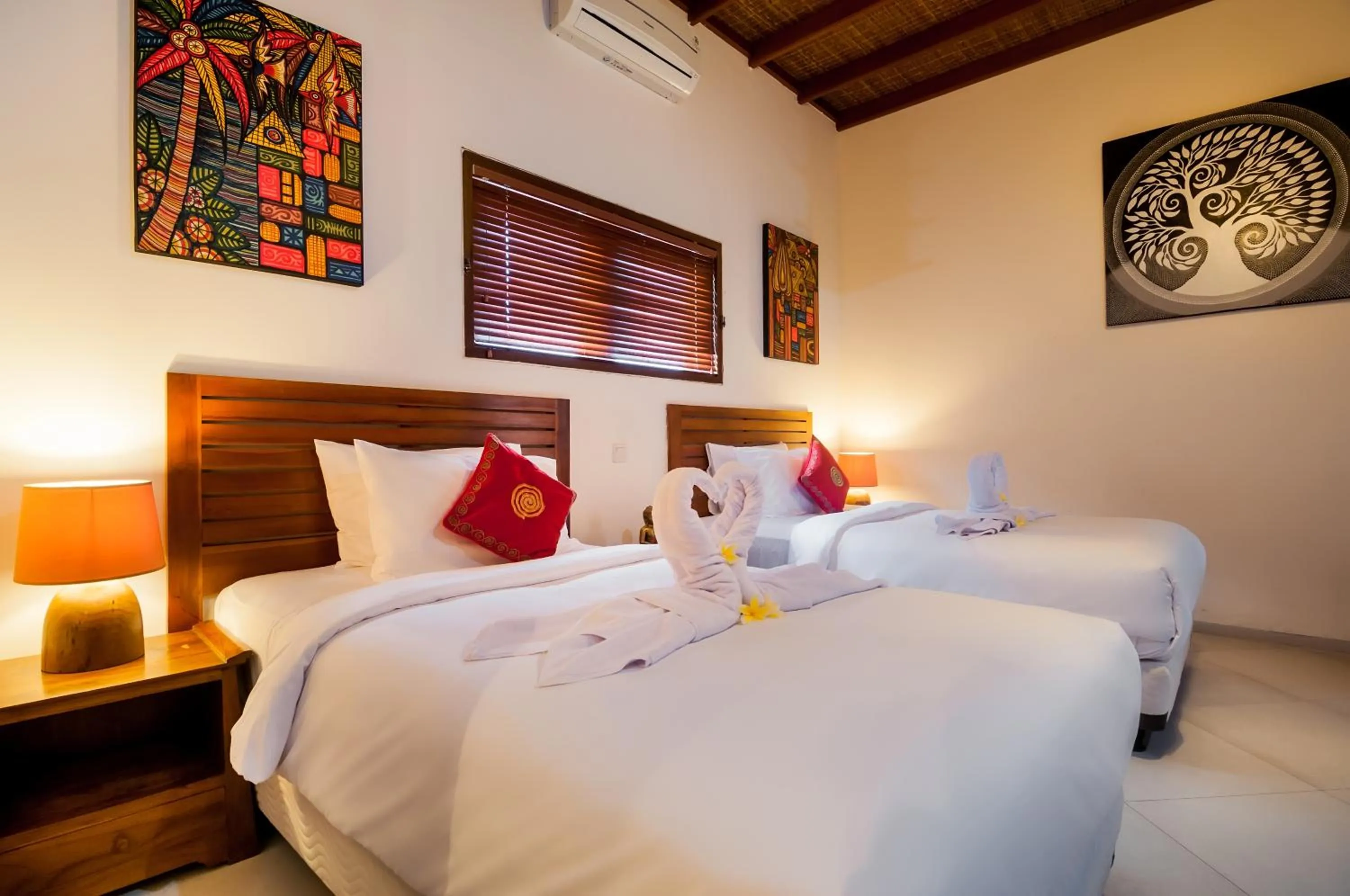 Bedroom, Bed in Mawar Estate by Villas Direct Bali