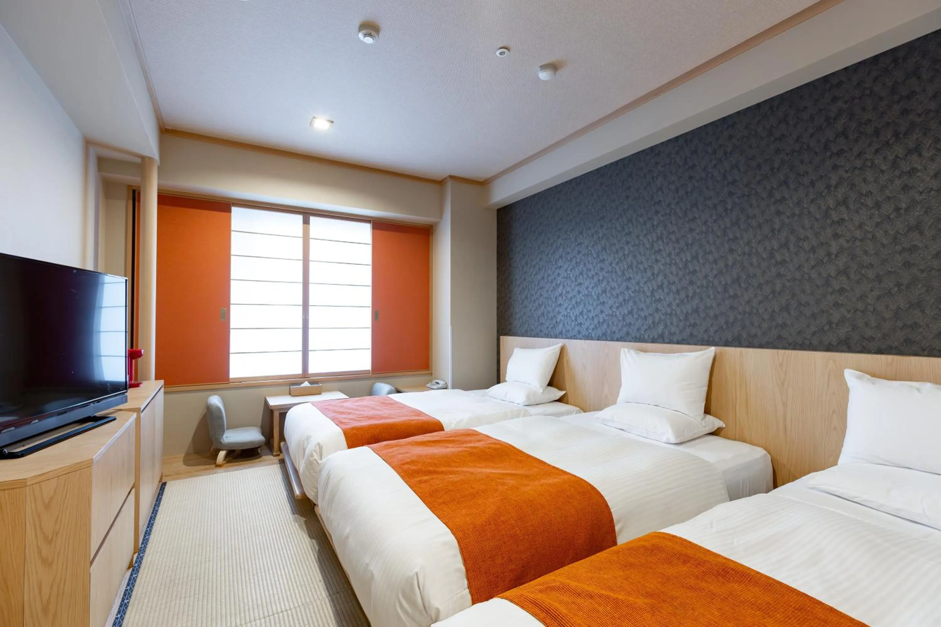 Bed in Hotel Rose Garden Shinjuku