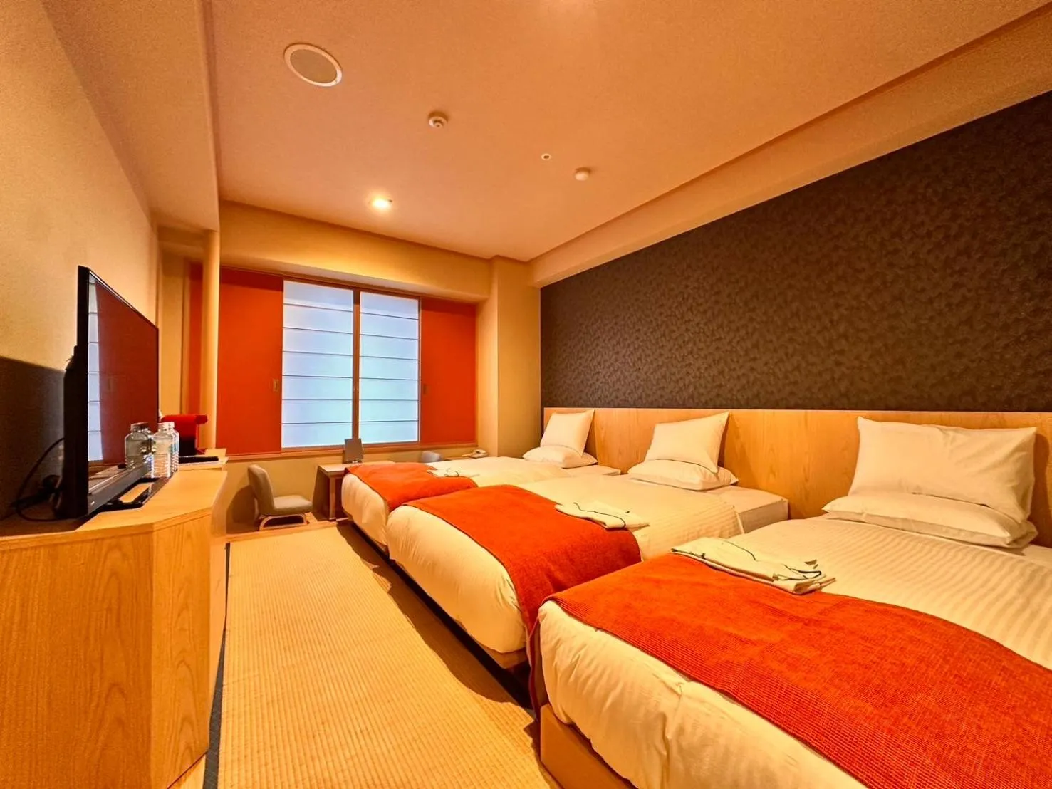 Bed in Hotel Rose Garden Shinjuku