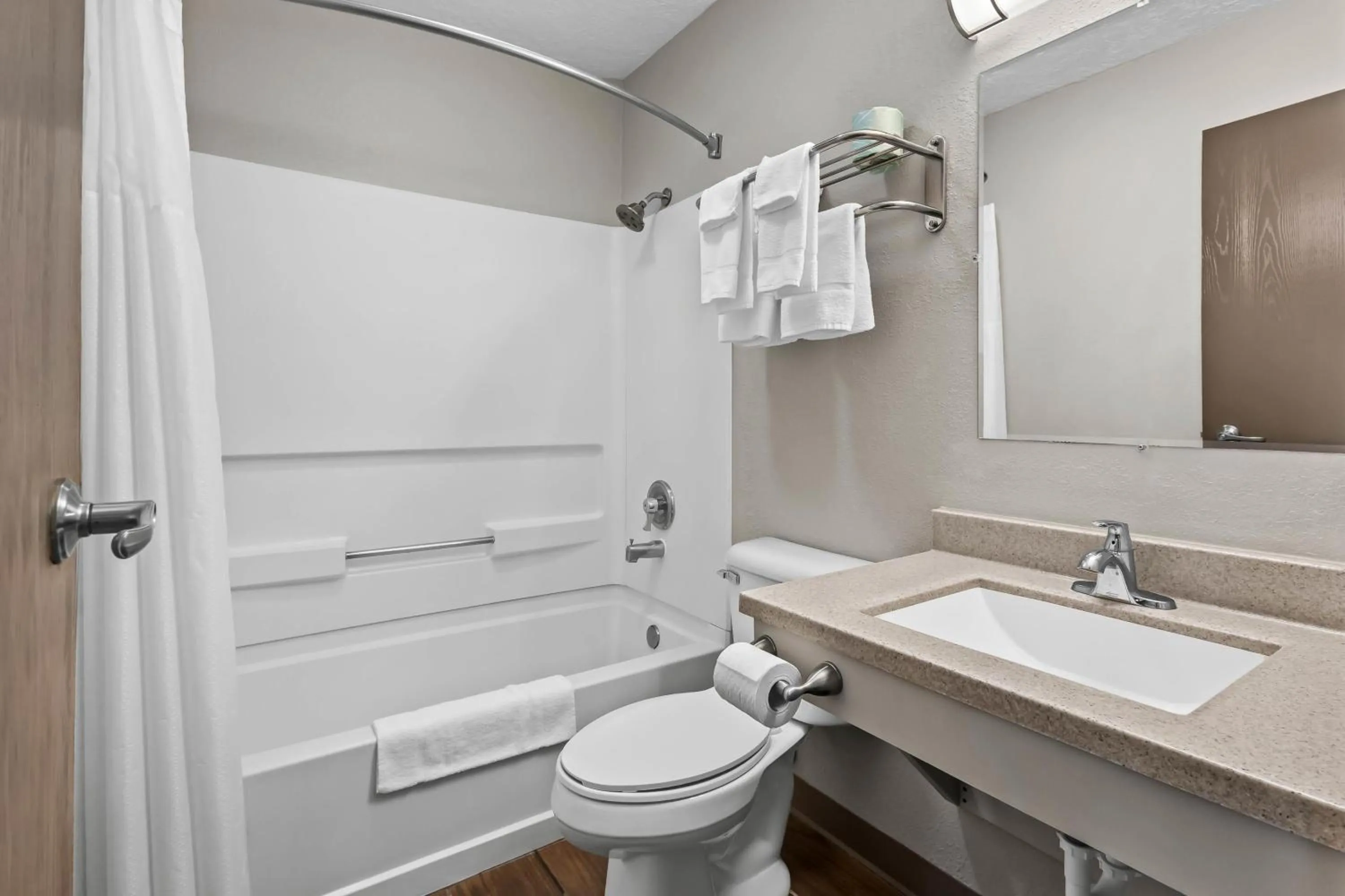 Bathroom in Motel 6 North Sioux City, SD I 29 North