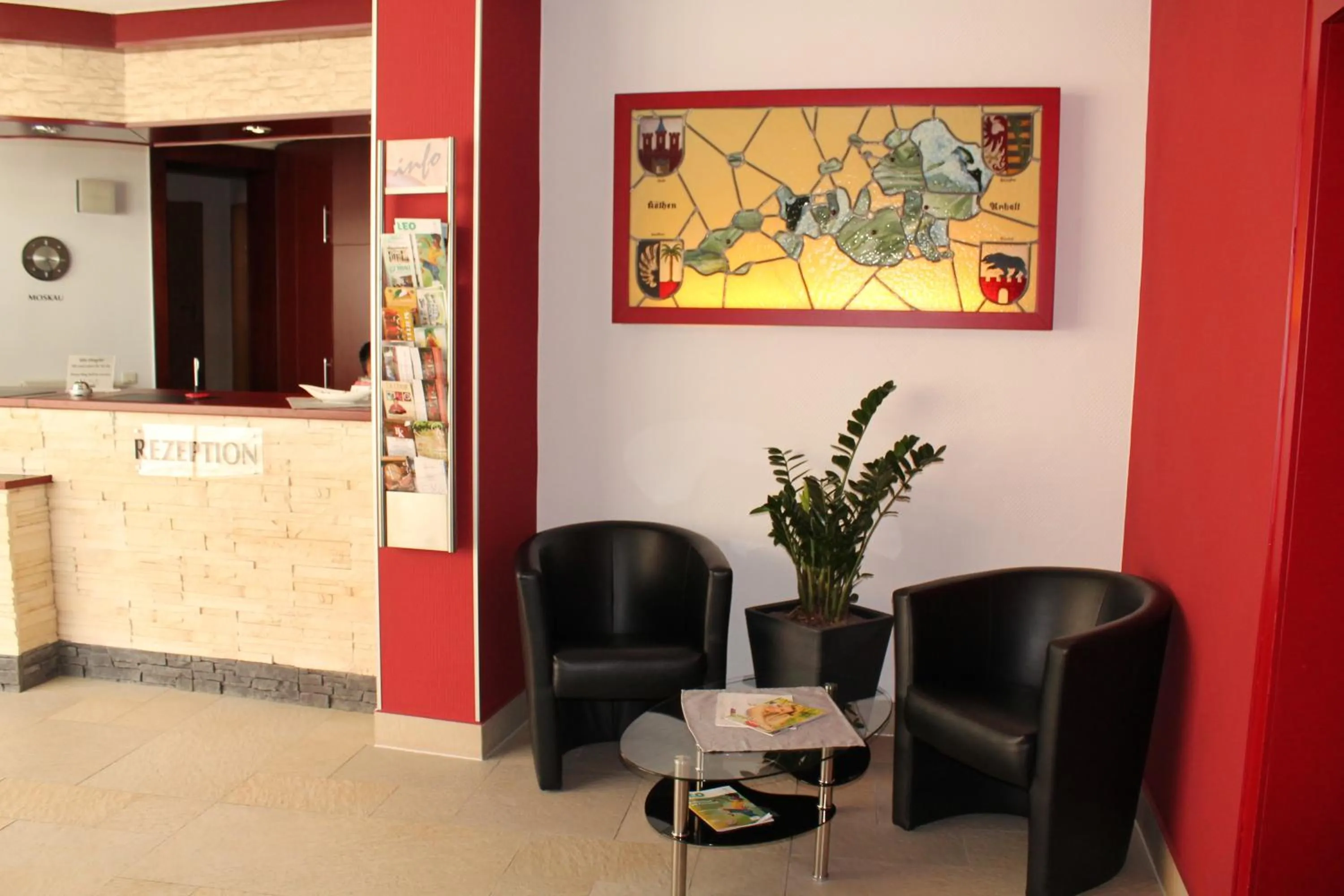 Lobby or reception in Hotel Anhalt