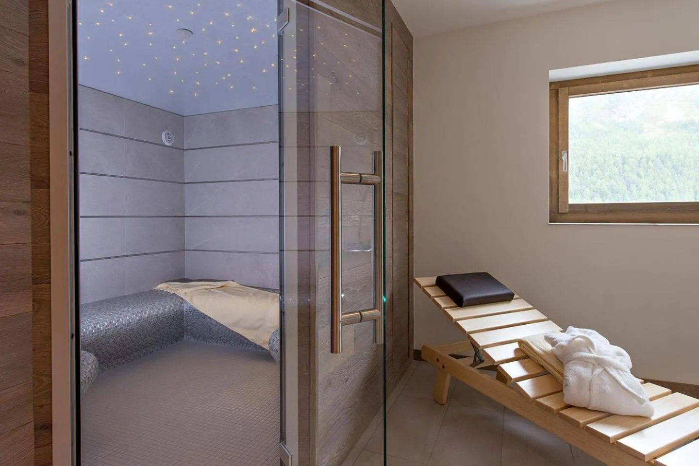 Spa and wellness centre/facilities in Hotel Piz St. Moritz