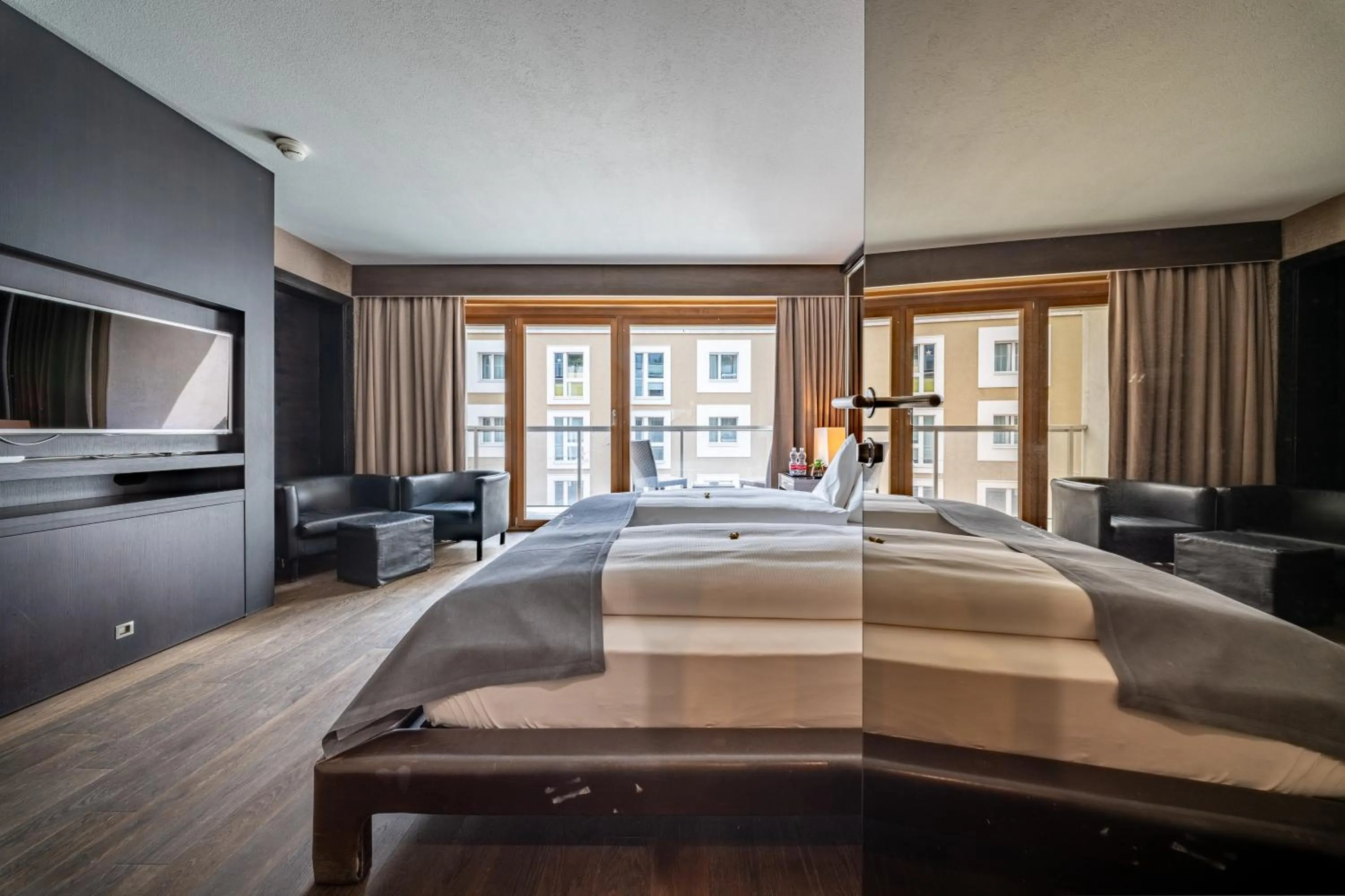 Bed in Hotel Piz St. Moritz