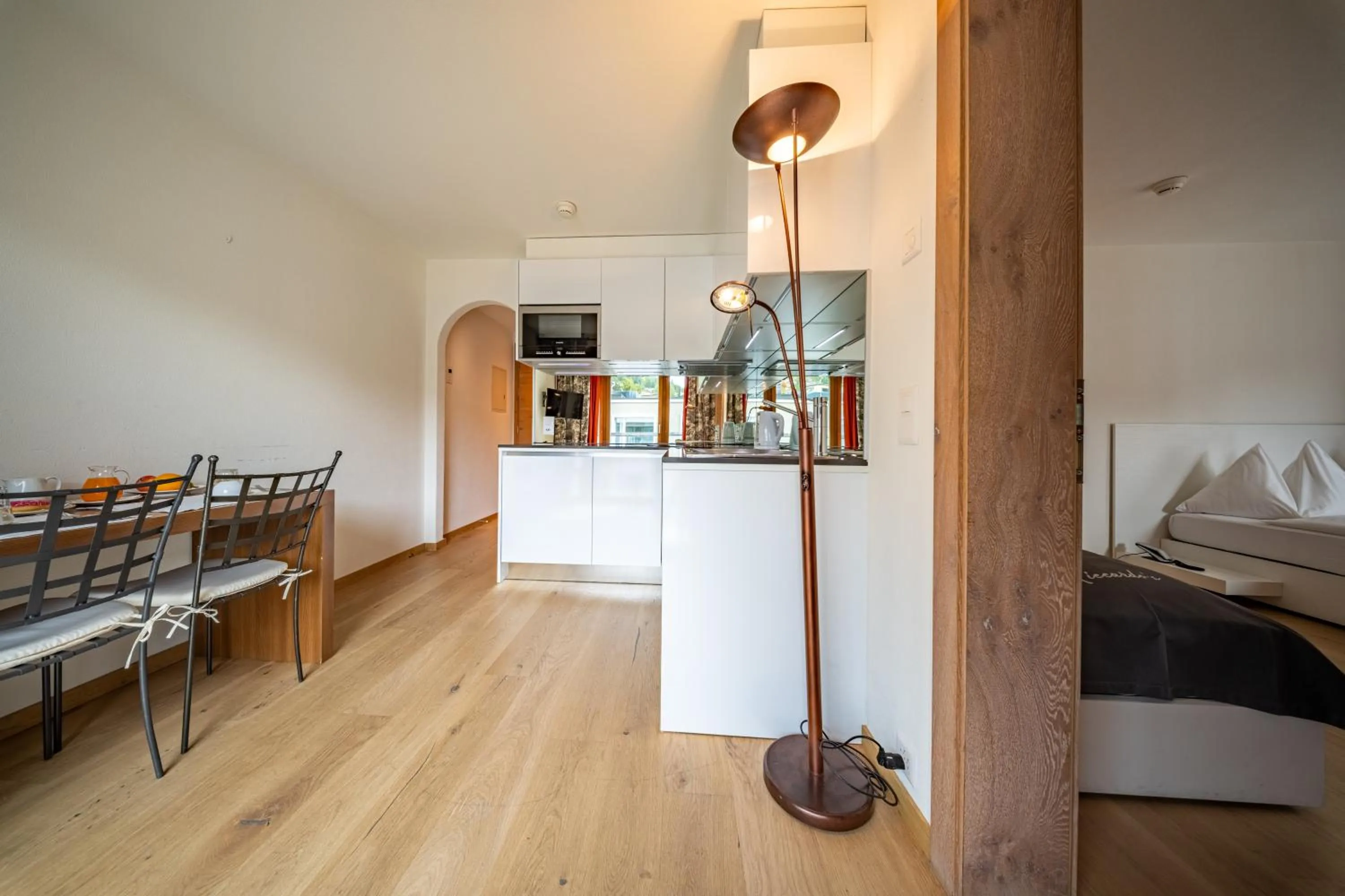 Kitchen or kitchenette in Hotel Piz St. Moritz