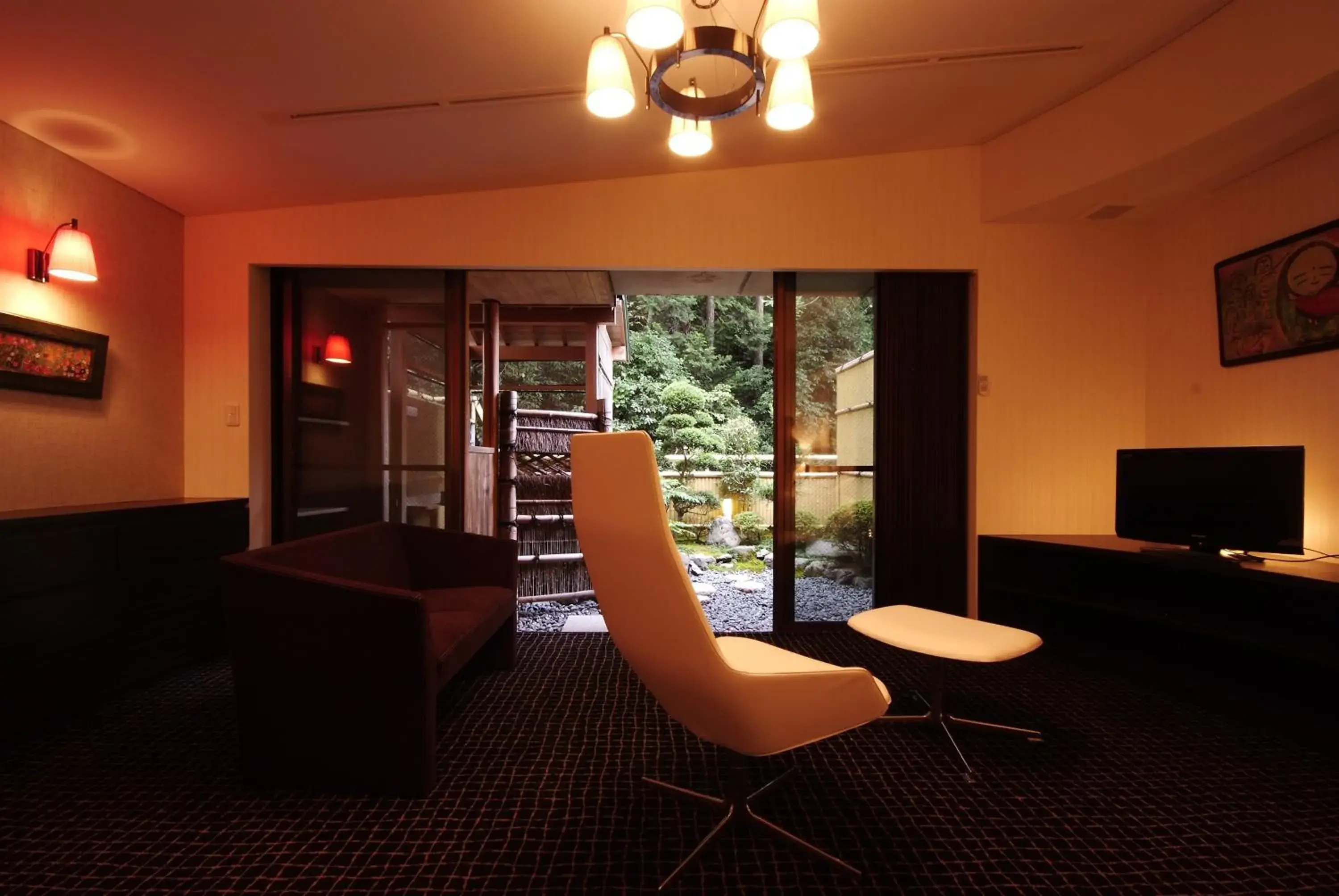 Twin Room with Open Air Bath in Shoenso Hozugawatei Twin Room with Open Air Bath in Shoenso Hozugawatei