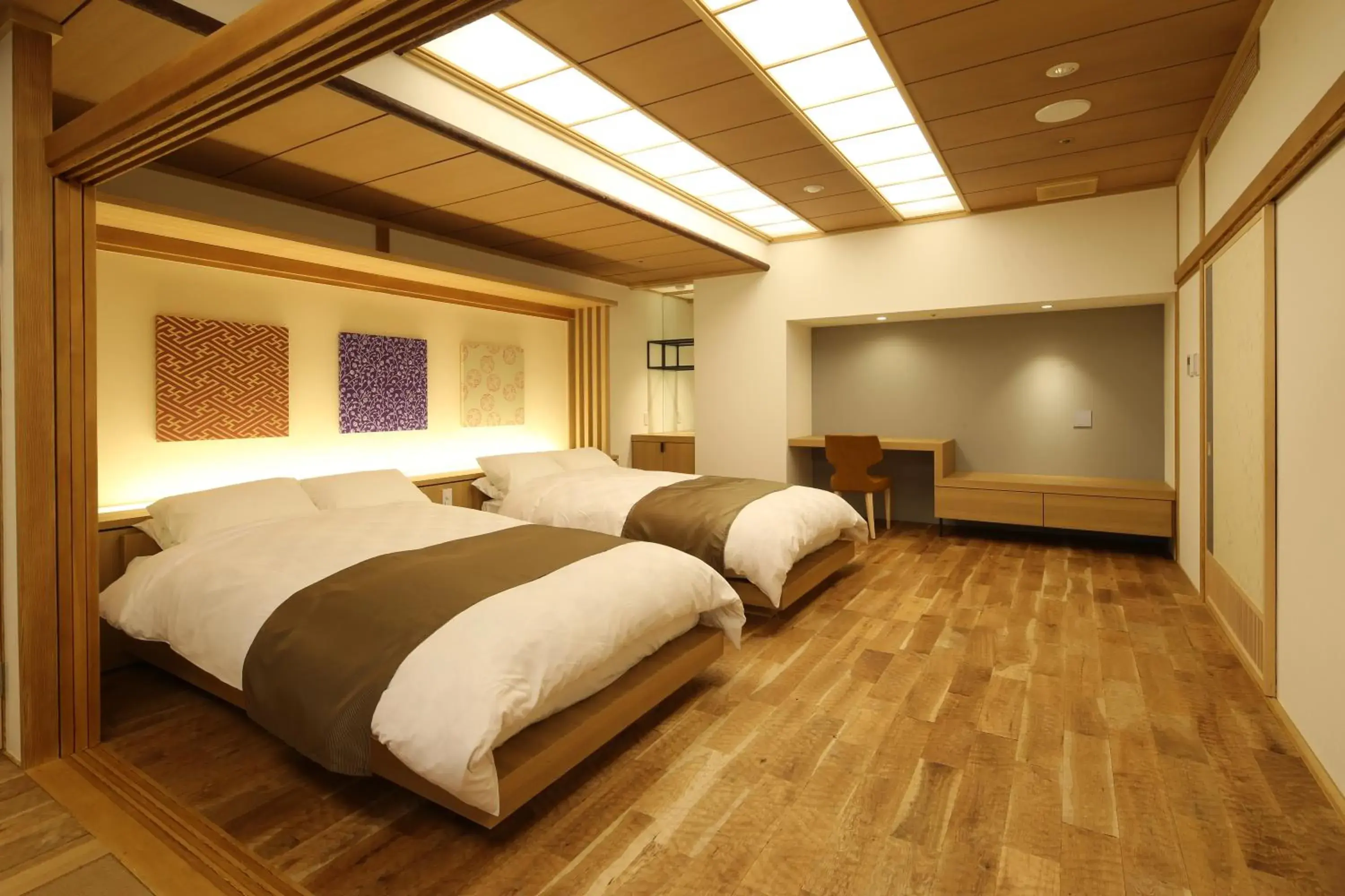 Bed in Shoenso Hozugawatei Bed in Shoenso Hozugawatei