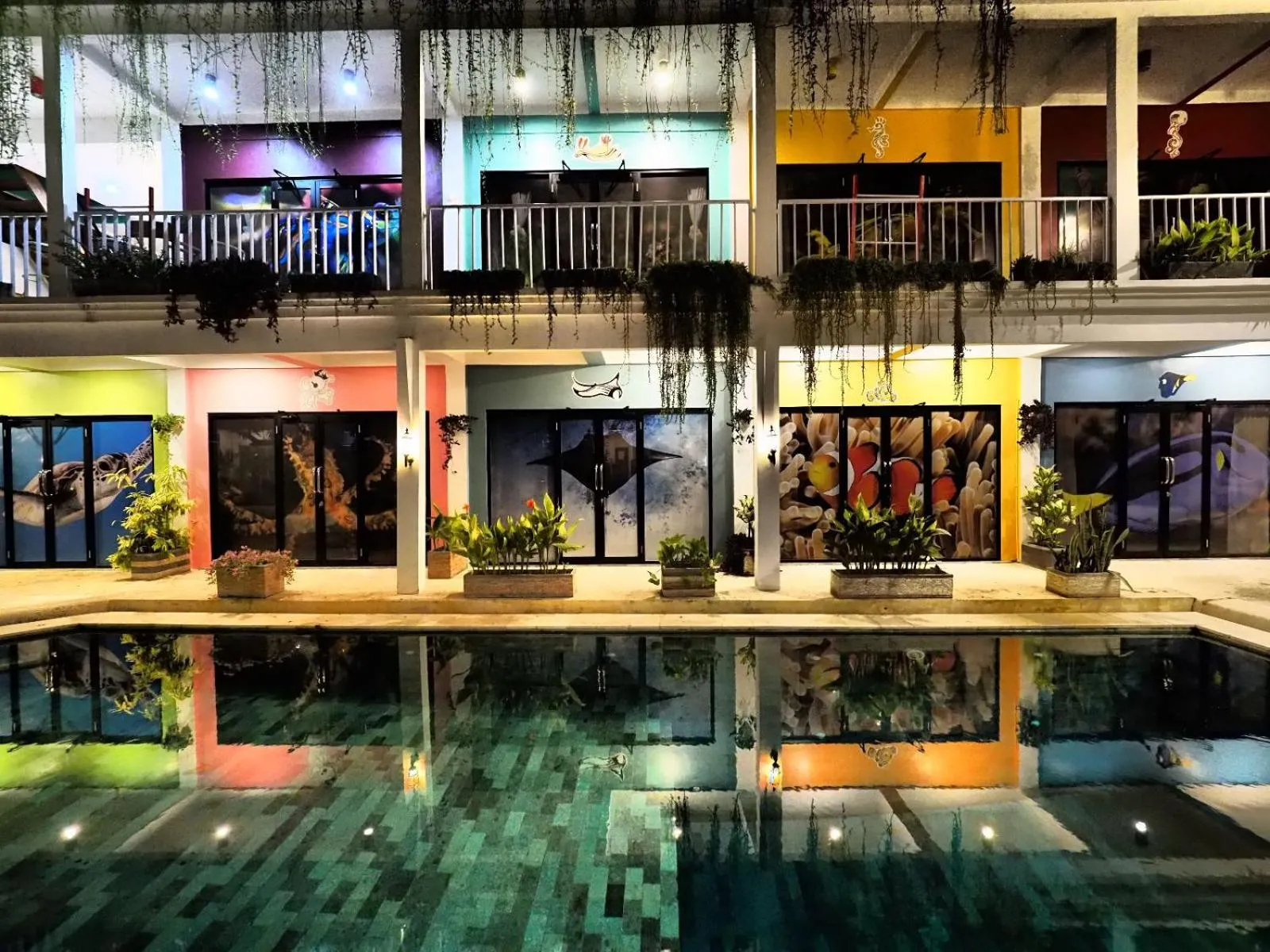 Pool view in Dragon Dive Komodo Dive Resort